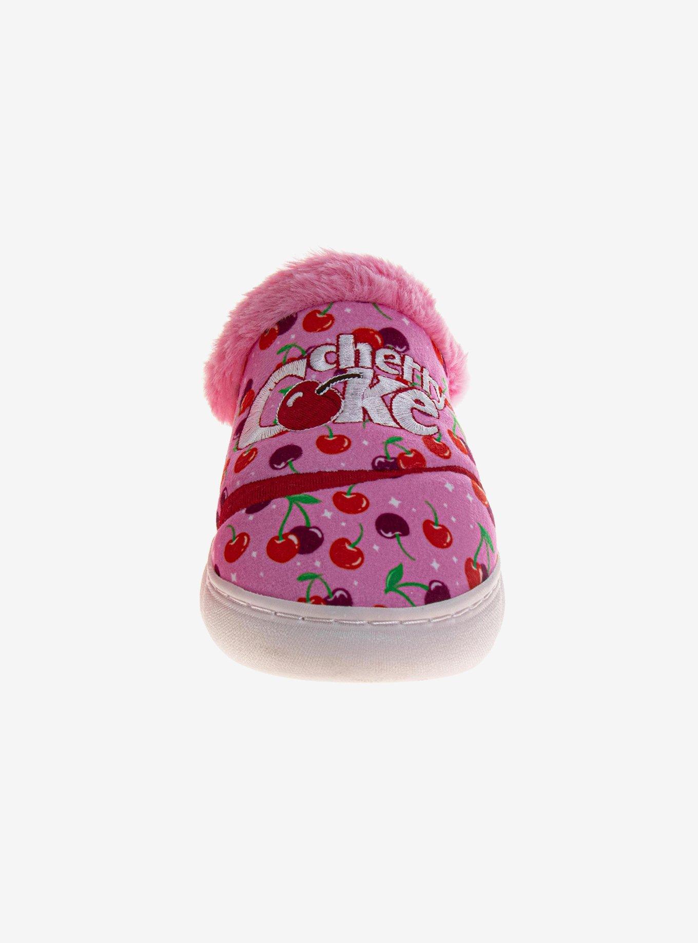 Coca-Cola Cherry Coke Cozy Softlined Women Slippers, PINK, alternate