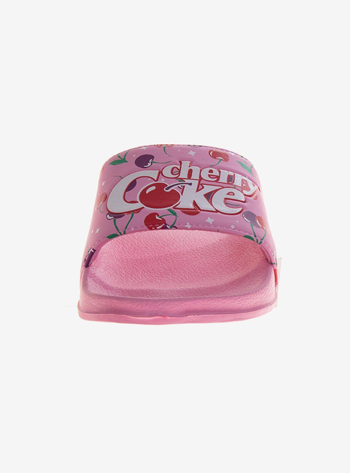 Coca-Cola Cherry Coke Slides Women Sandals, PINK, alternate