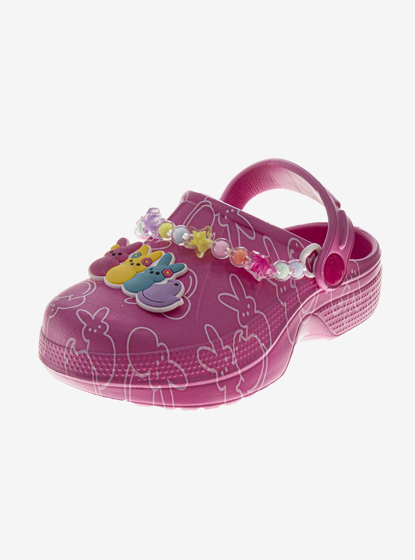 Peeps Lightweight Dual Size Ladies Clogs, PINK, alternate