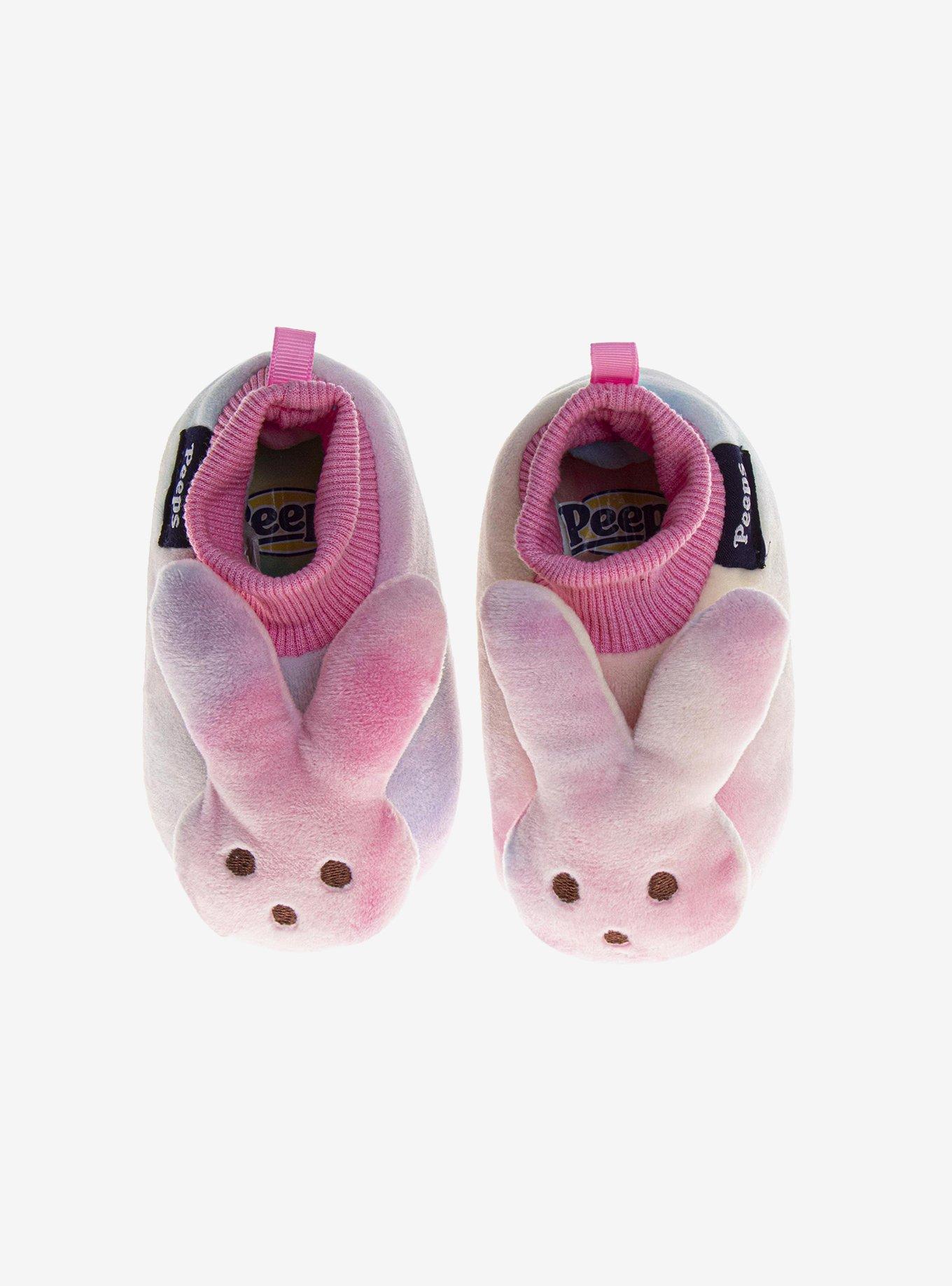 Peeps Sock Plush Fuzzy Dual Size Ladies Slippers, MULTI, alternate