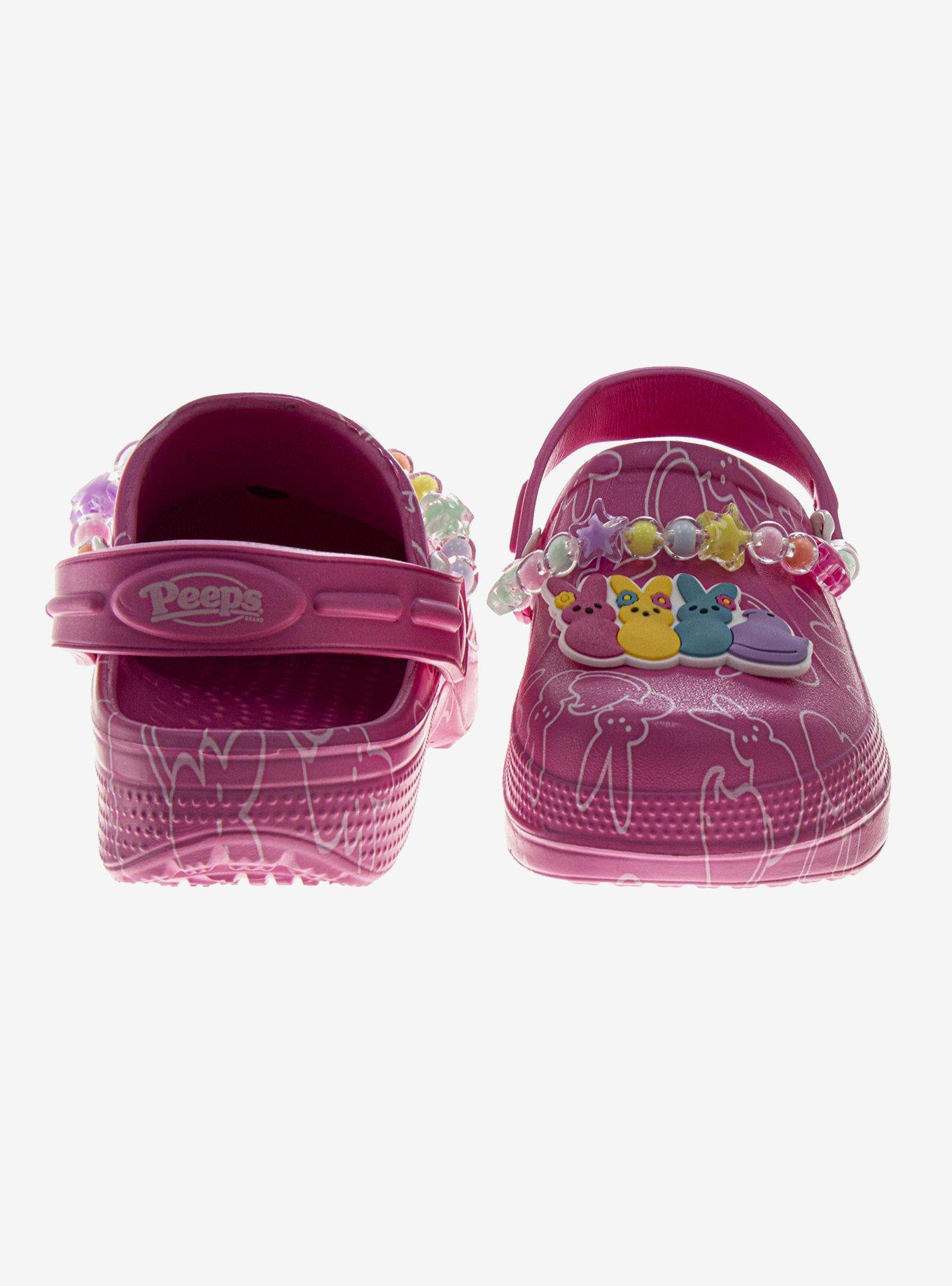 Peeps Lightweight Dual Size Ladies Clogs, PINK, alternate