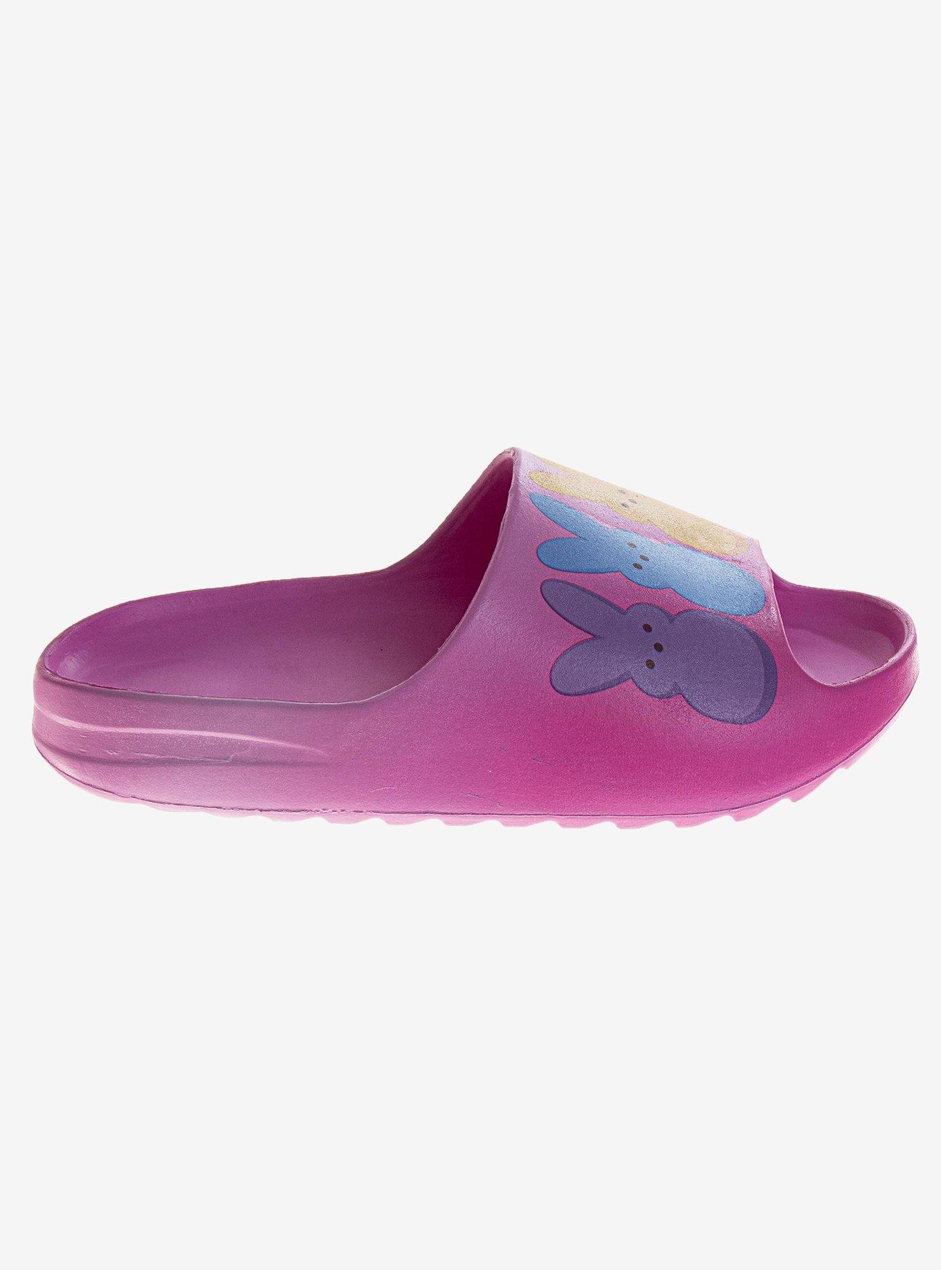 Peeps Lightweight Slip-On Dual Size Ladies Slides, , hi-res