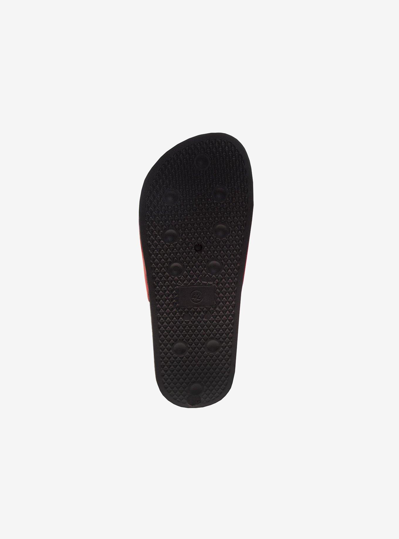 Coca-Cola Classic Logo Cozy Softlined Men Sandals, RED, alternate