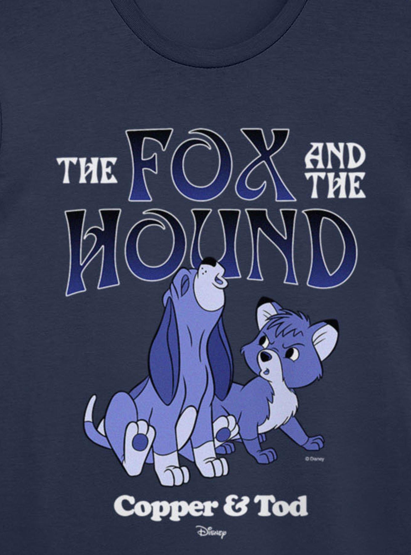 Disney The Fox And The Hound Howling Blue Copper & Tod T-Shirt, , hi-res