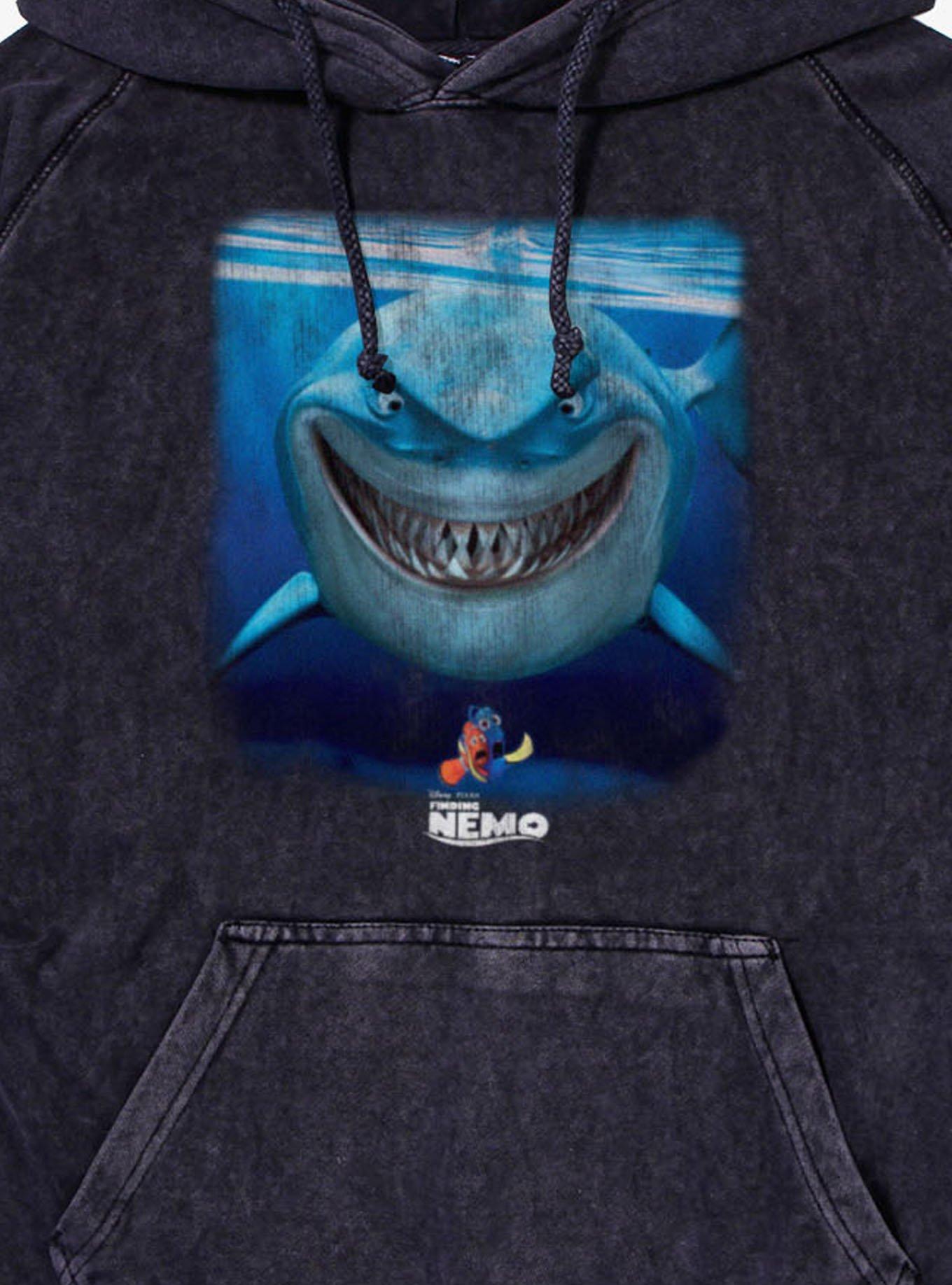 Disney Pixar Finding Nemo Bruce Grin Mineral Wash Hoodie, , hi-res