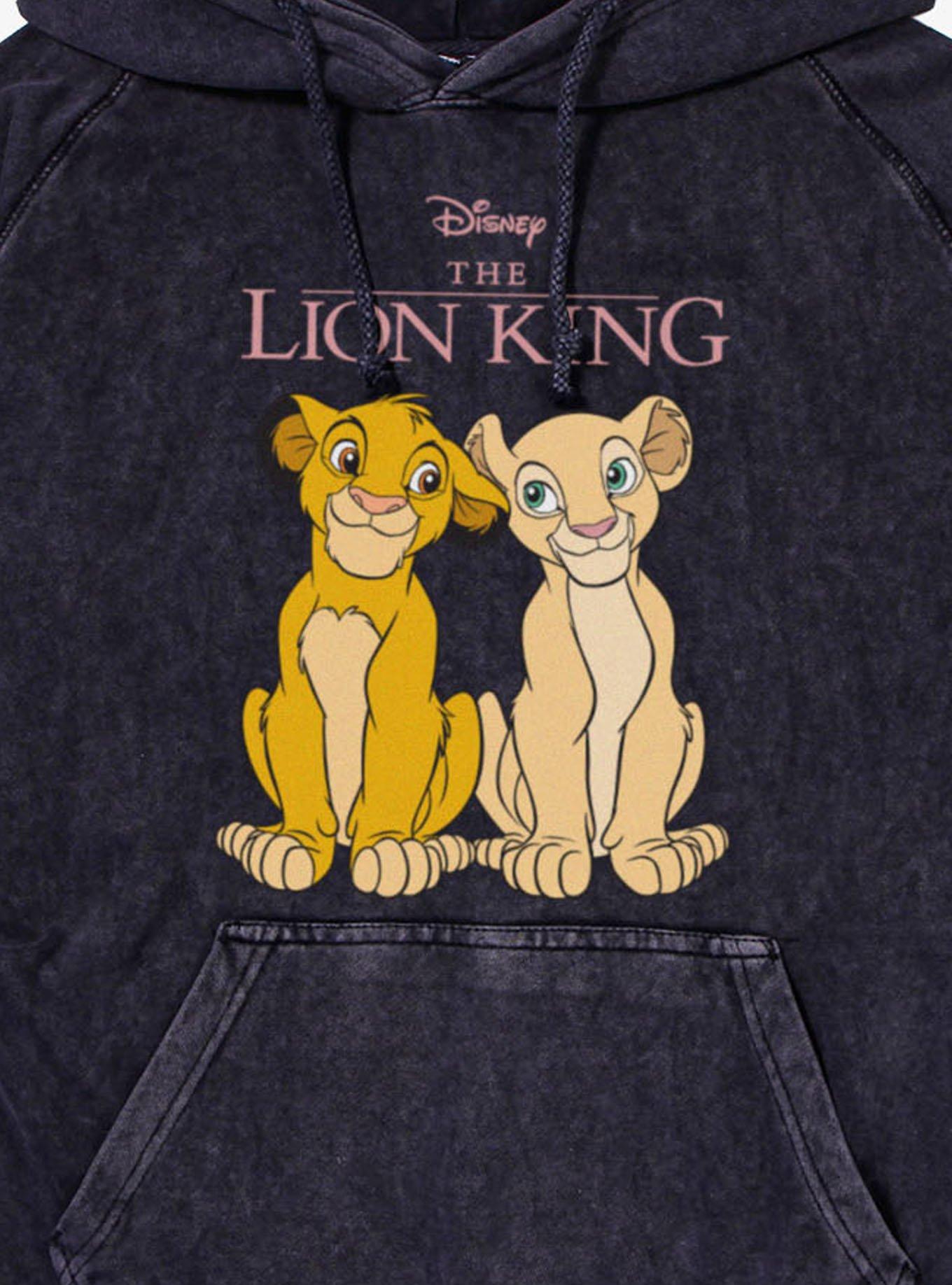 Disney The Lion King Simba And Nala Glance Mineral Wash Hoodie, , hi-res