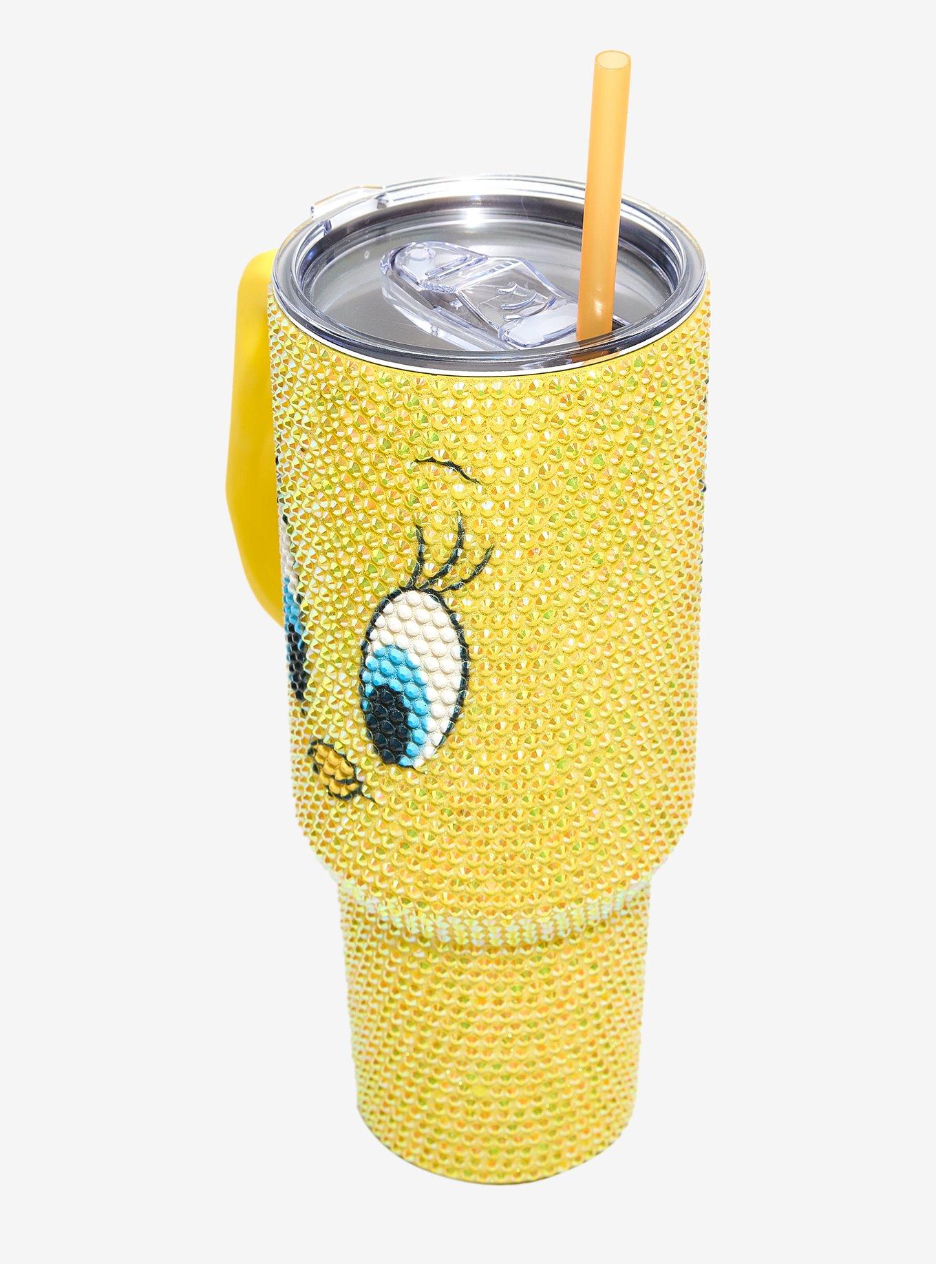 Looney Tunes Tweety Bird Rhinestone Straw Tumbler with Handle - BoxLunch Exclusive, , alternate