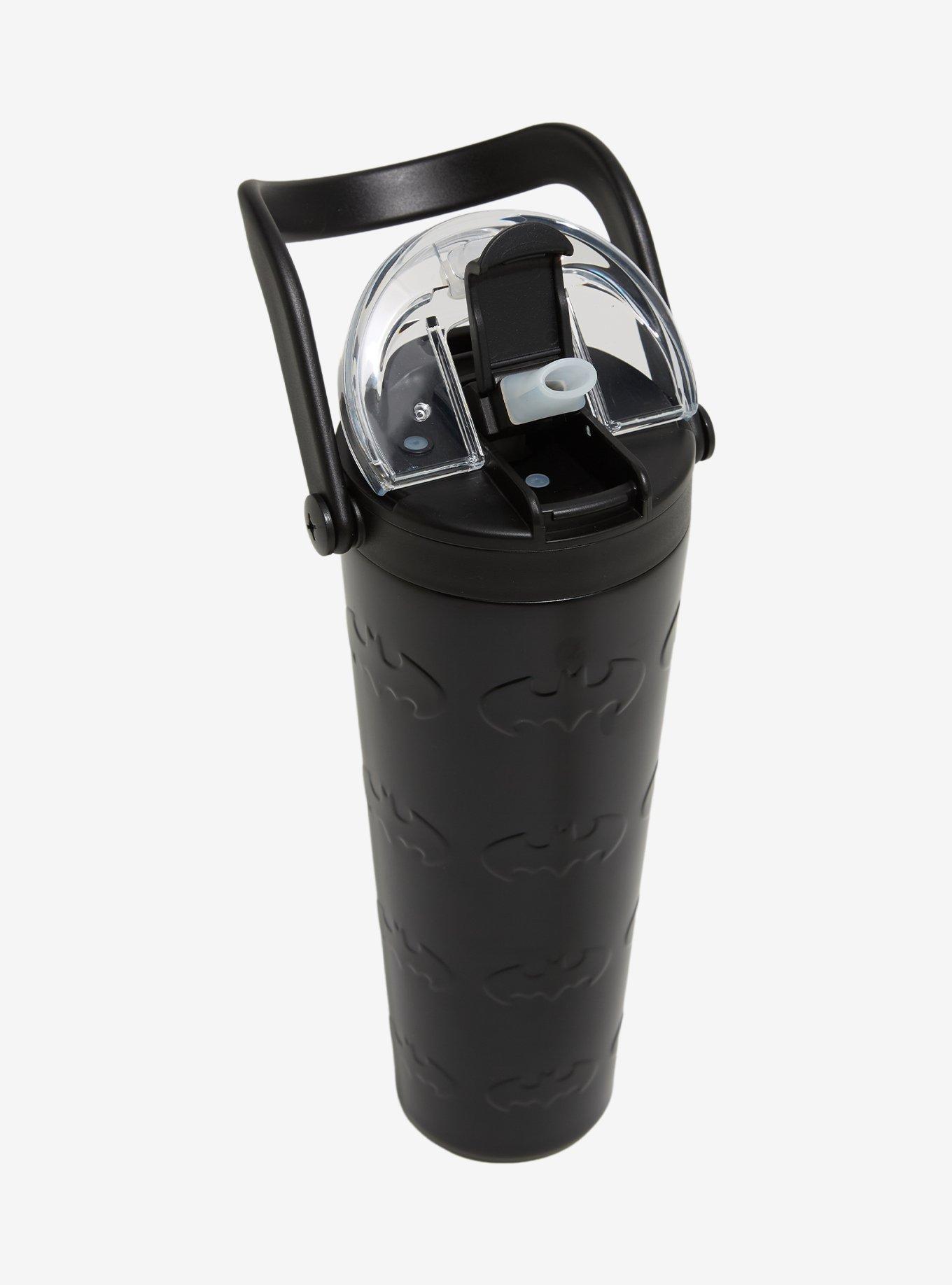 DC Comics Batman Logo Embossed Stainless Steel Travel Cup - BoxLunch Exclusive