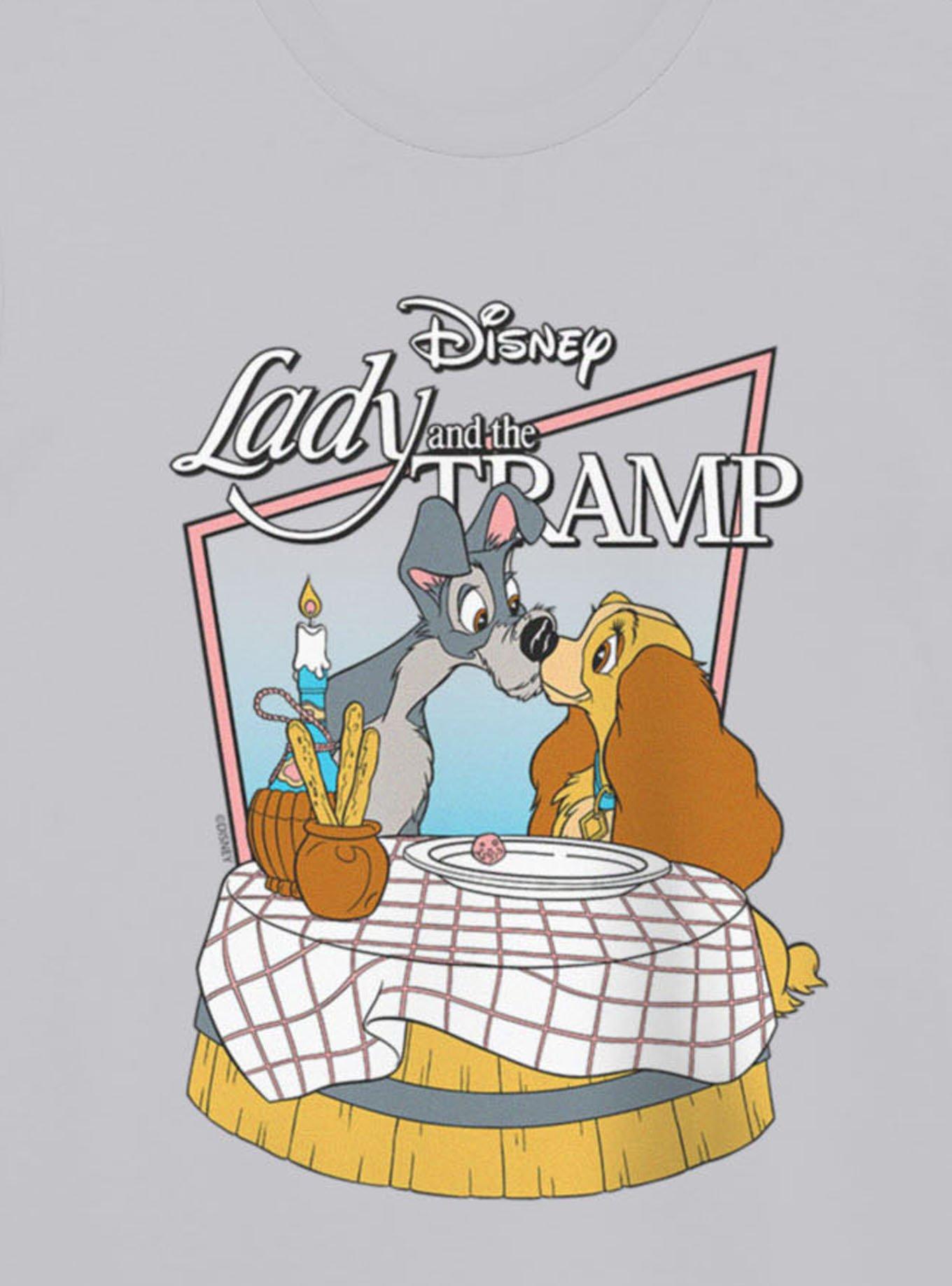 Disney Lady And The Tramp Dinner Kiss T-Shirt, , hi-res