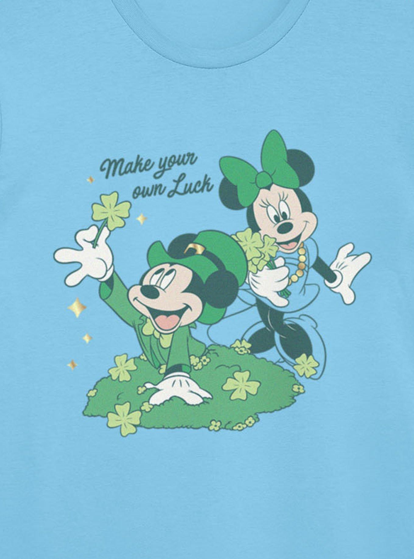 Disney Mickey Mouse And Minnie St. Patrick's Make Your Own Luck T-Shirt