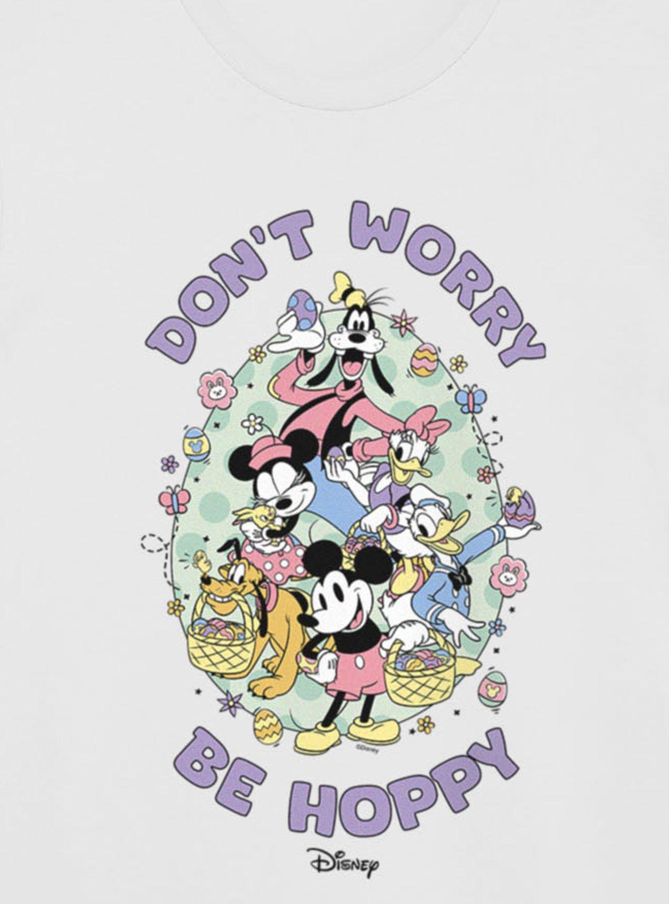 Disney Mickey Mouse And Friends Don't Worry Be Hoppy Easter T-Shirt