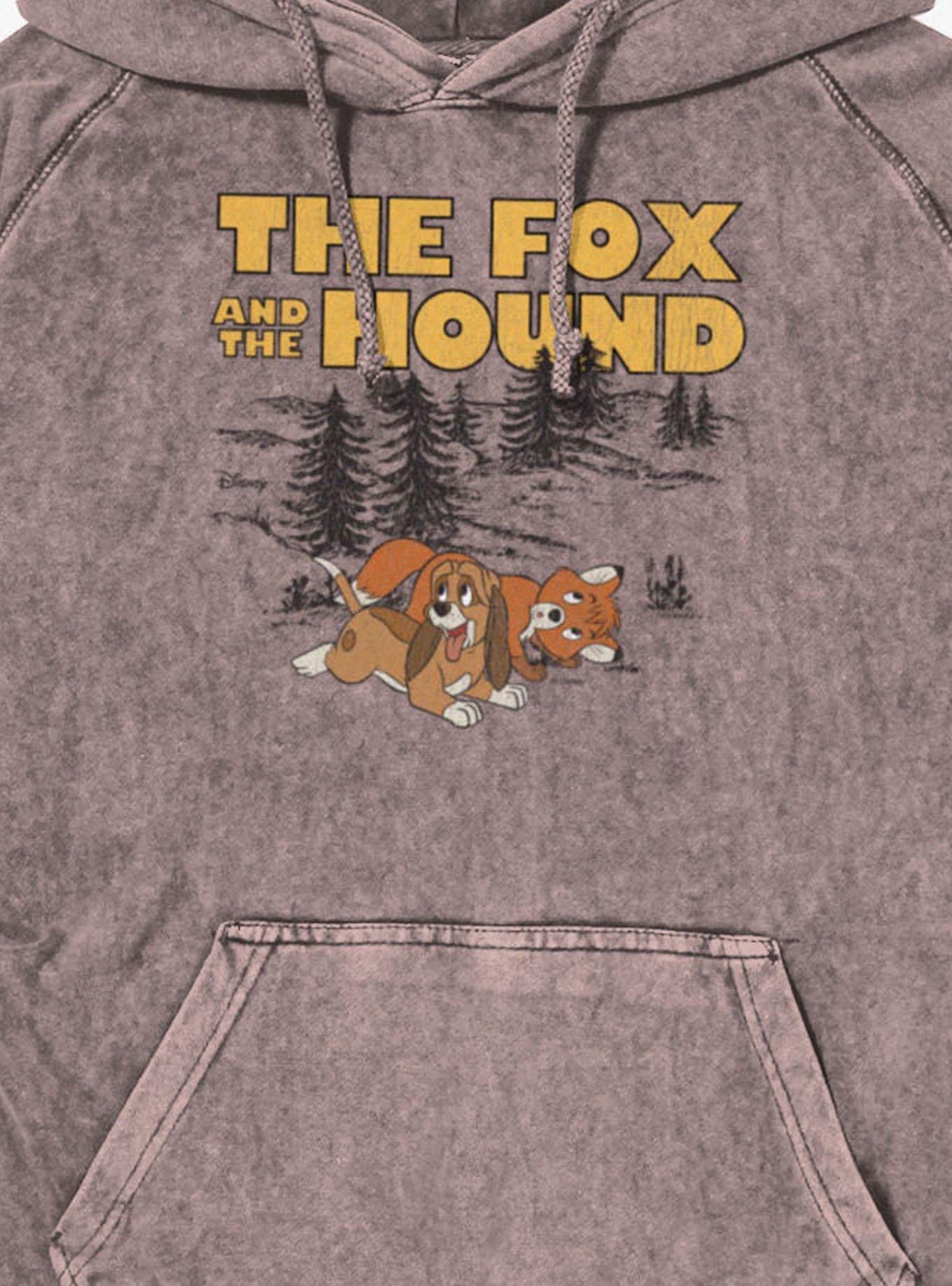 Disney The Fox And The Hound Playful Tod And Copper Mineral Wash Hoodie, , hi-res