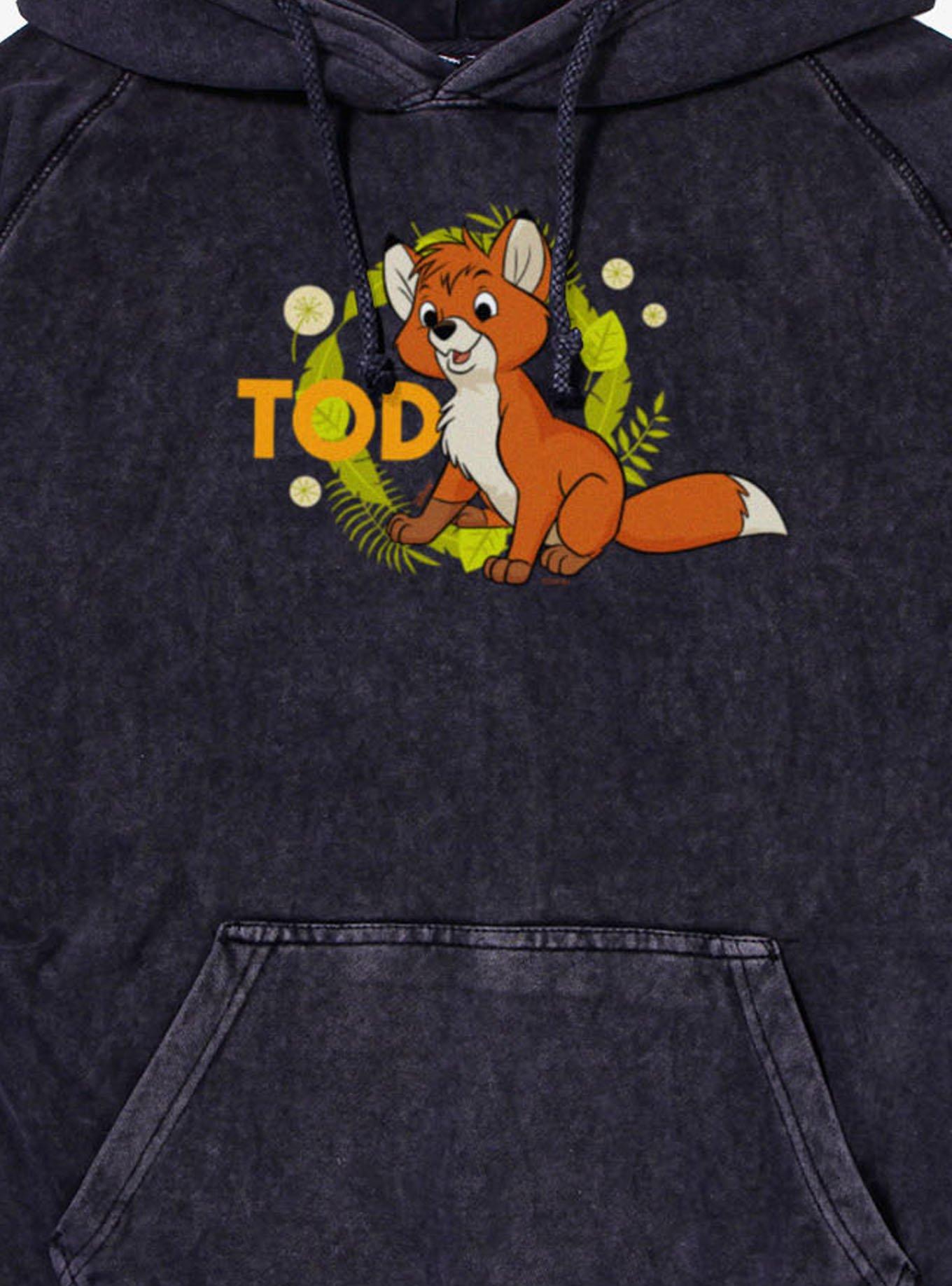 Disney The Fox And The Hound Tod Wreath Mineral Wash Hoodie, , hi-res