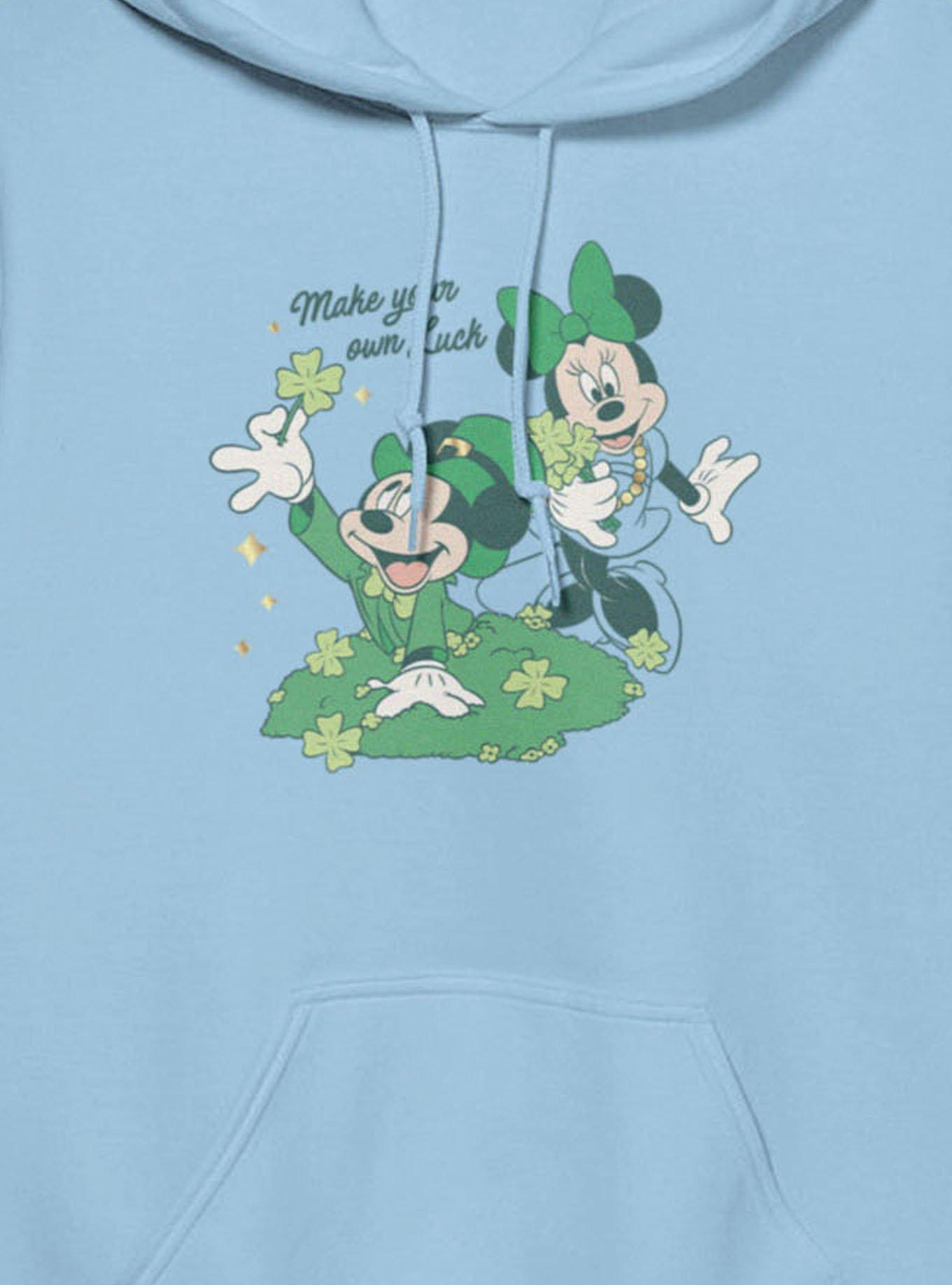 Disney Mickey Mouse And Minnie Mouse St. Patrick's Make Your Own Luck Hoodie, , hi-res