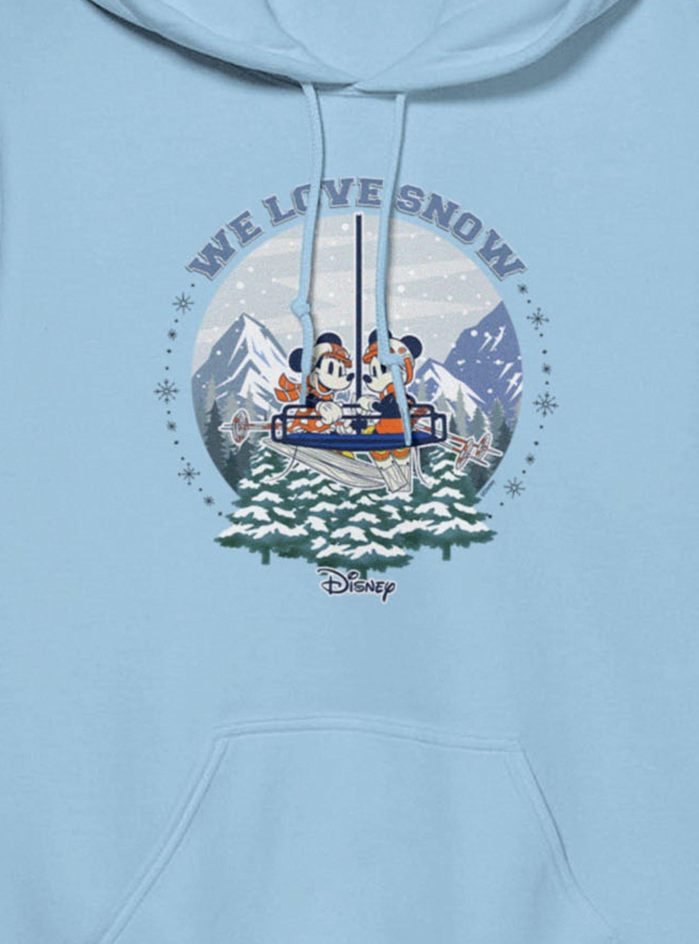 Disney Mickey Mouse And Minnie Mouse Winter Snow Globe We Love Snow Hoodie, , hi-res