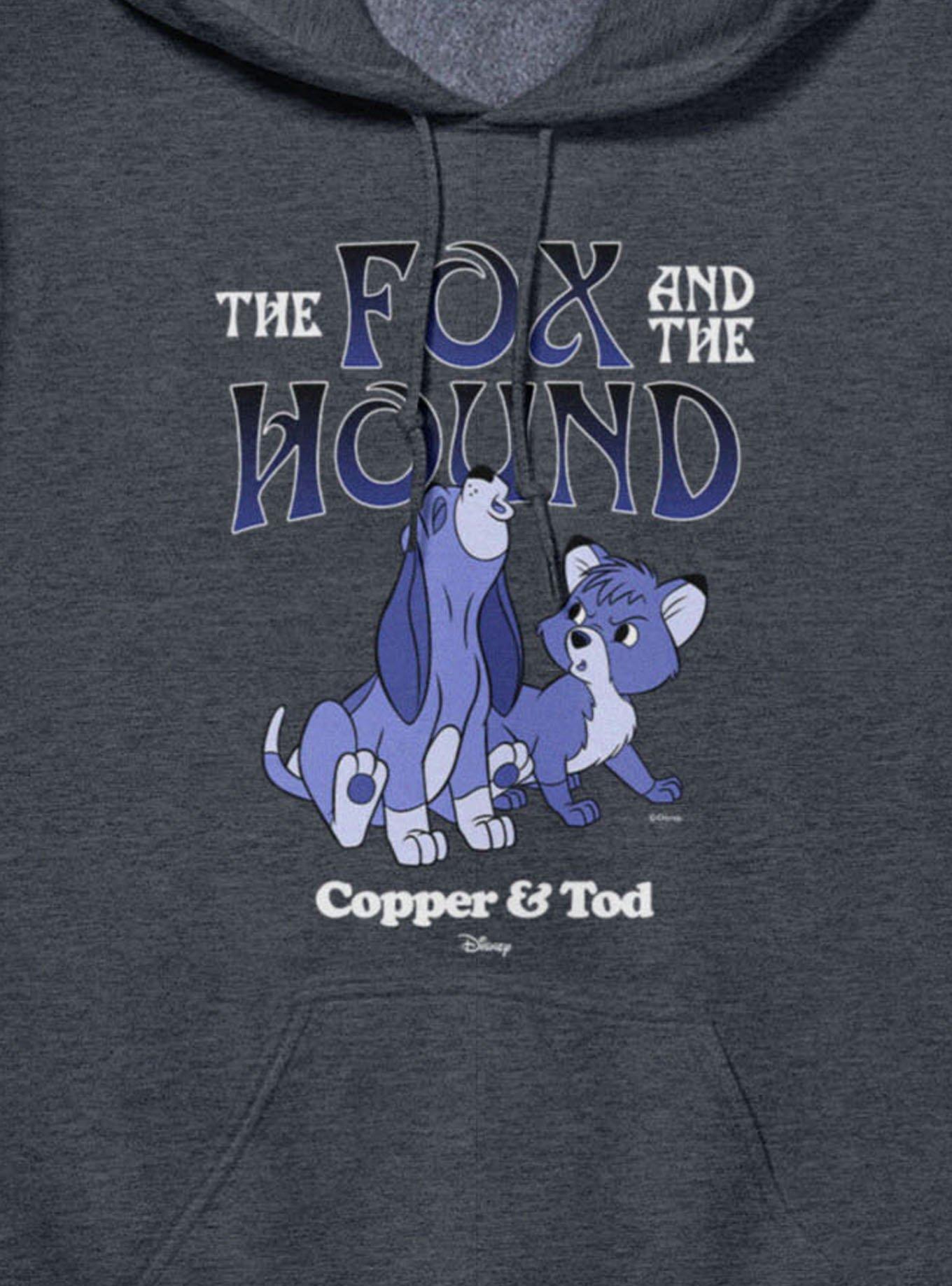 Disney The Fox And The Hound Howling Blue Copper & Tod Hoodie, , hi-res