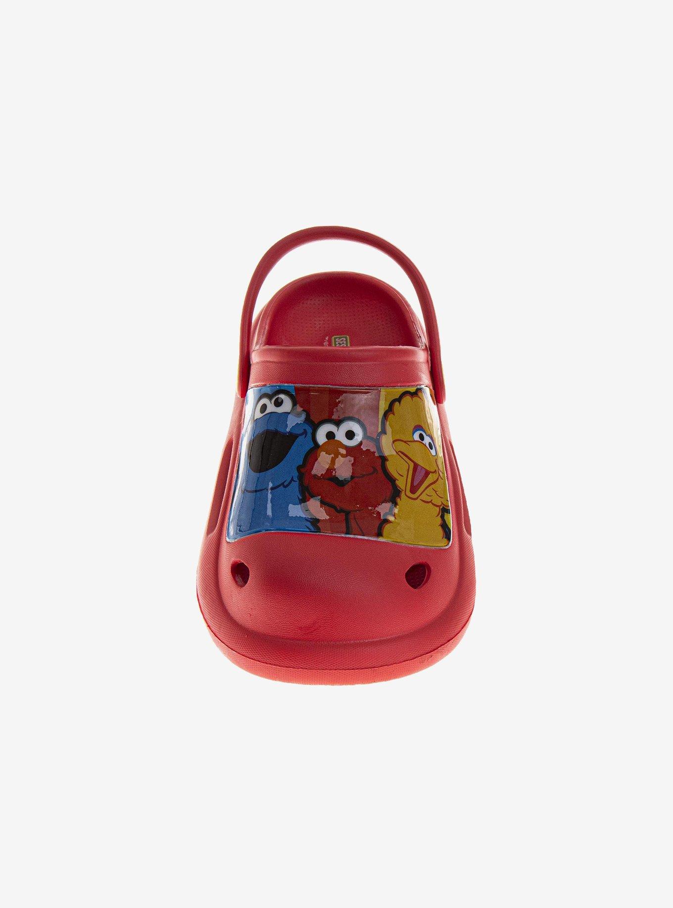 Sesame Street Slip-On Toddler & Little Kid Clogs Red, RED, alternate - view 4