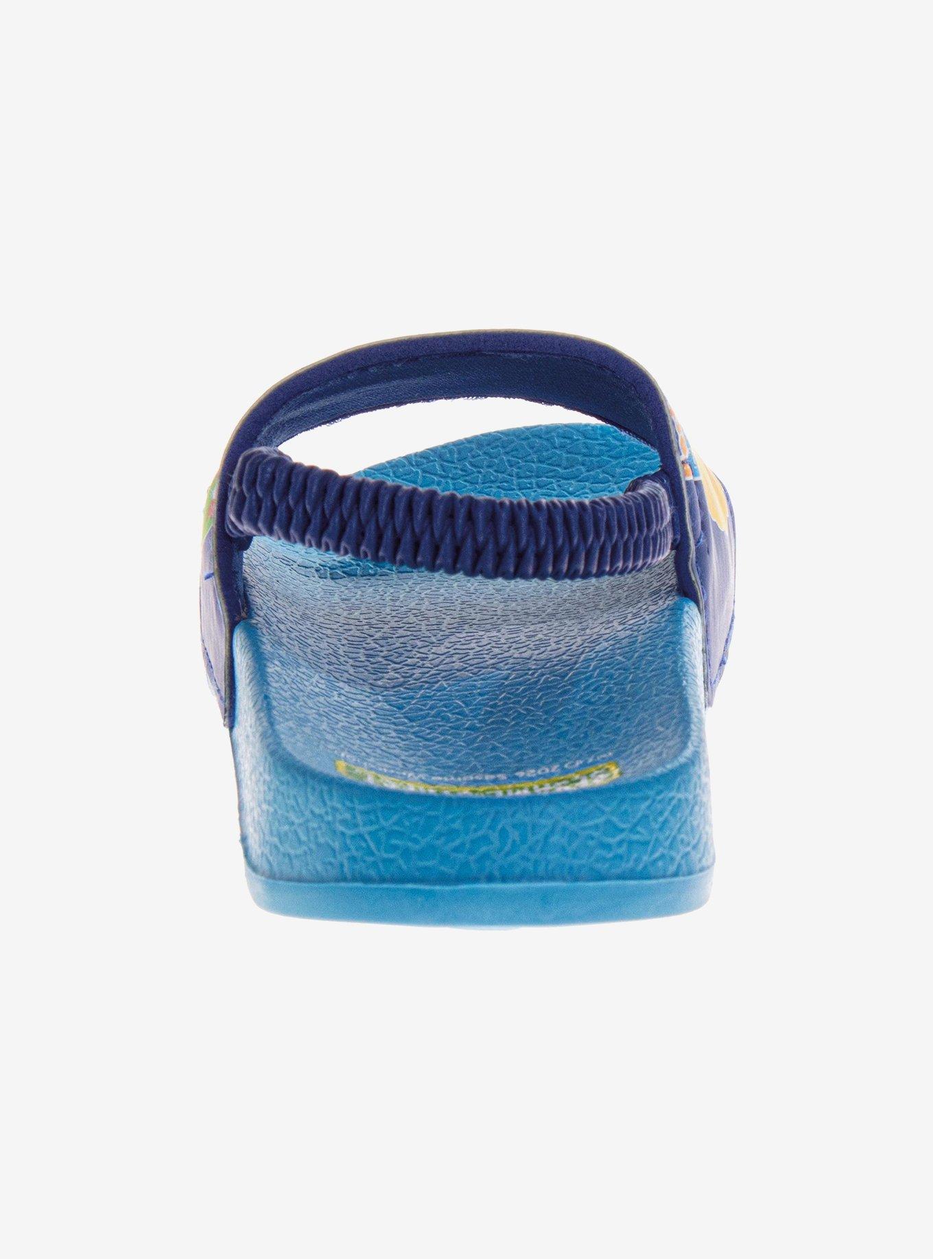 Sesame Street Characters Blue Slip-On Toddler & Little Kid Slide Sandals, BLUE, alternate - view 3