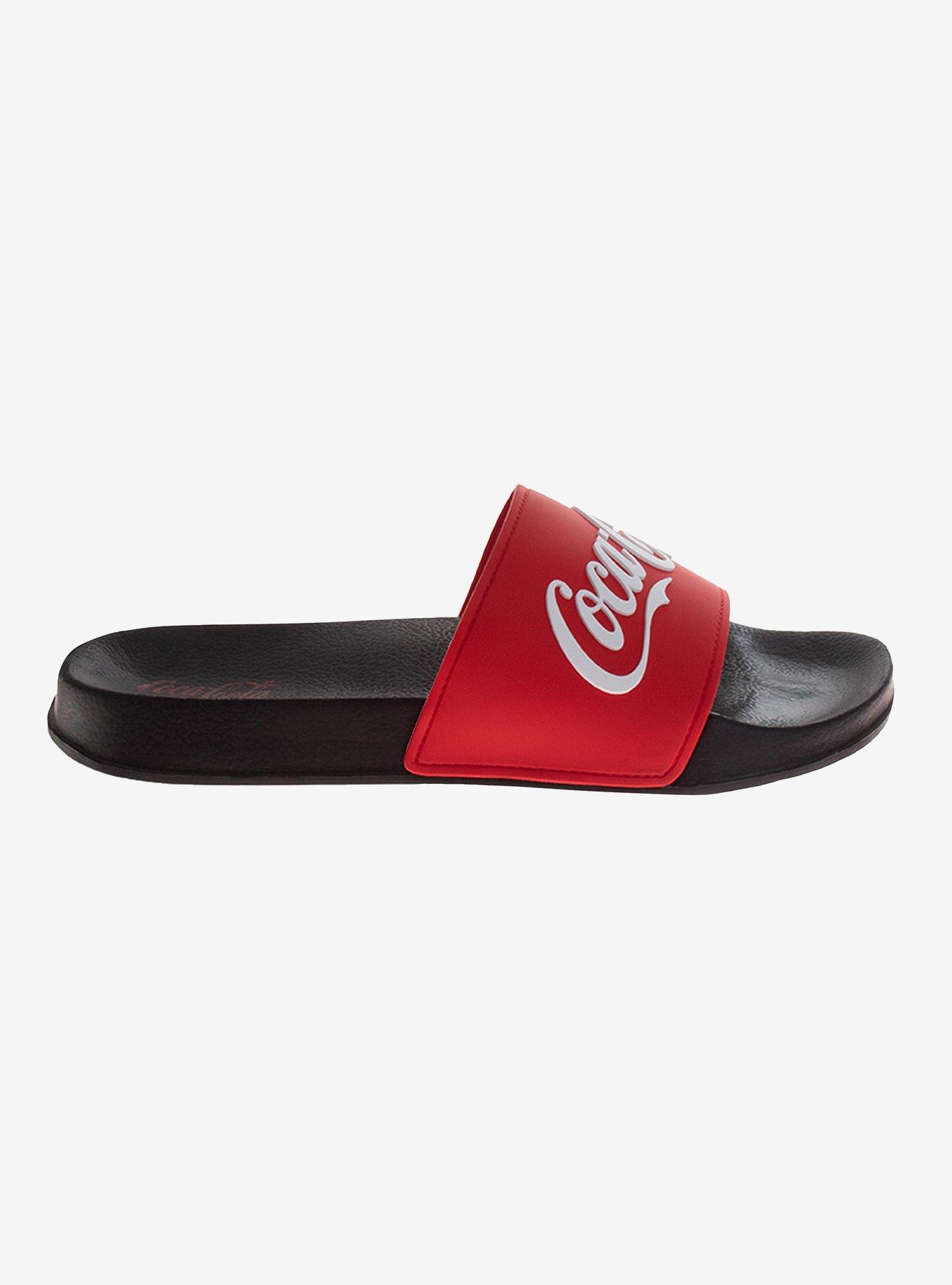 Coca-Cola Classic Logo Cozy Softlined Men Sandals, , hi-res