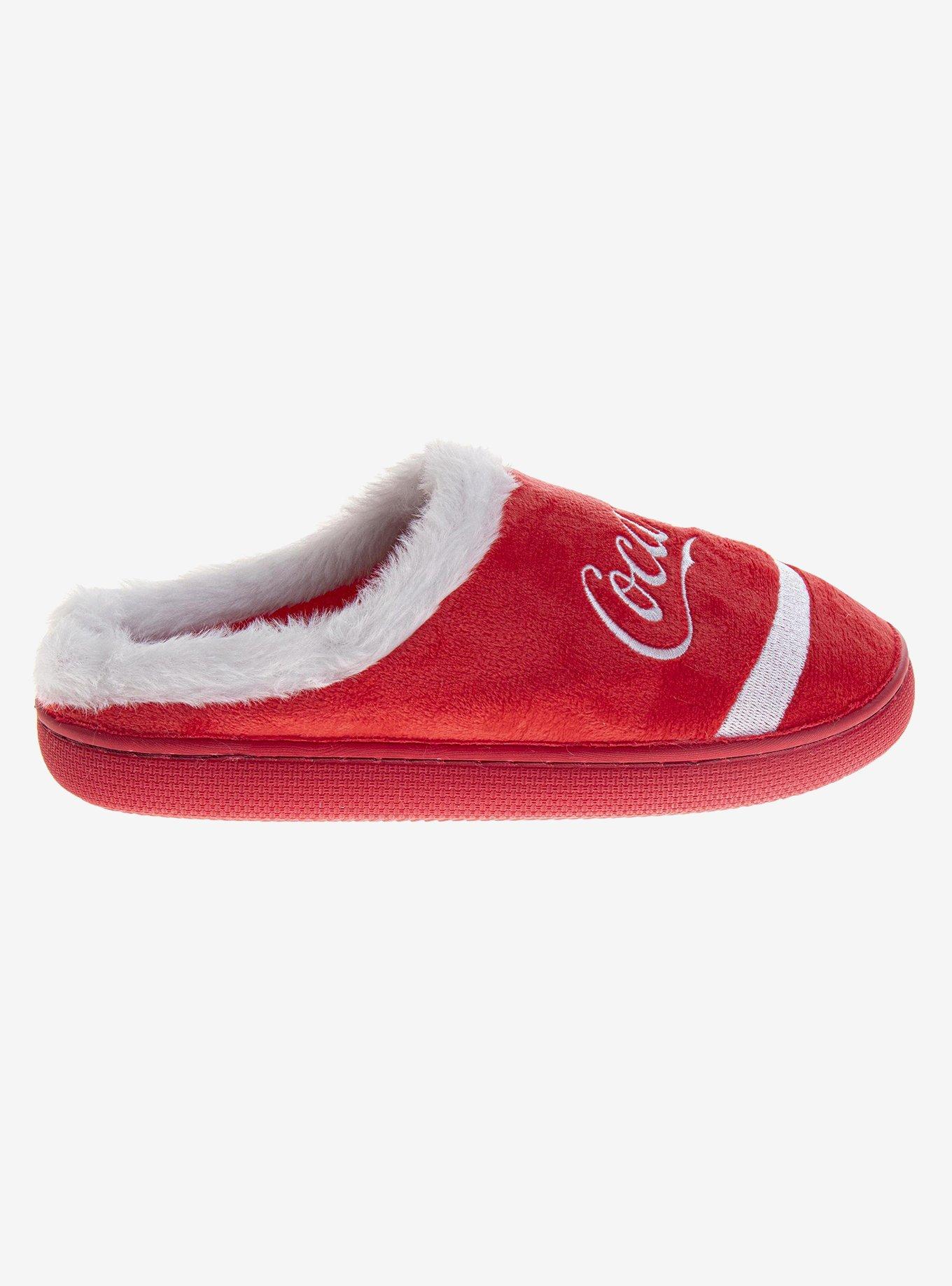 Coca-Cola Classic Script Cozy Softlined Men Slippers, , hi-res