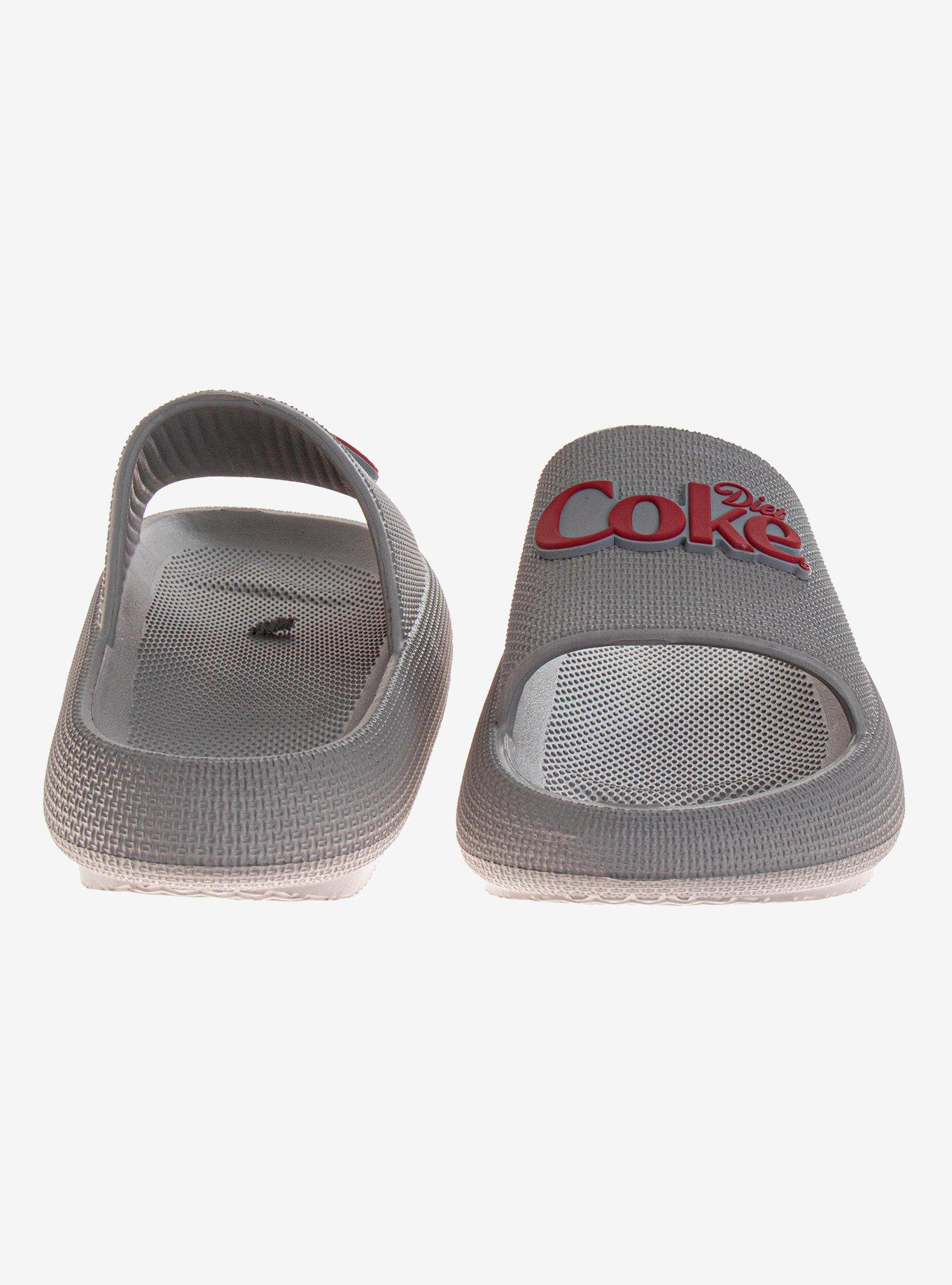 Coca-Cola Coke Logo Pillow Dual Size Slides Men Sandals, GREY, alternate