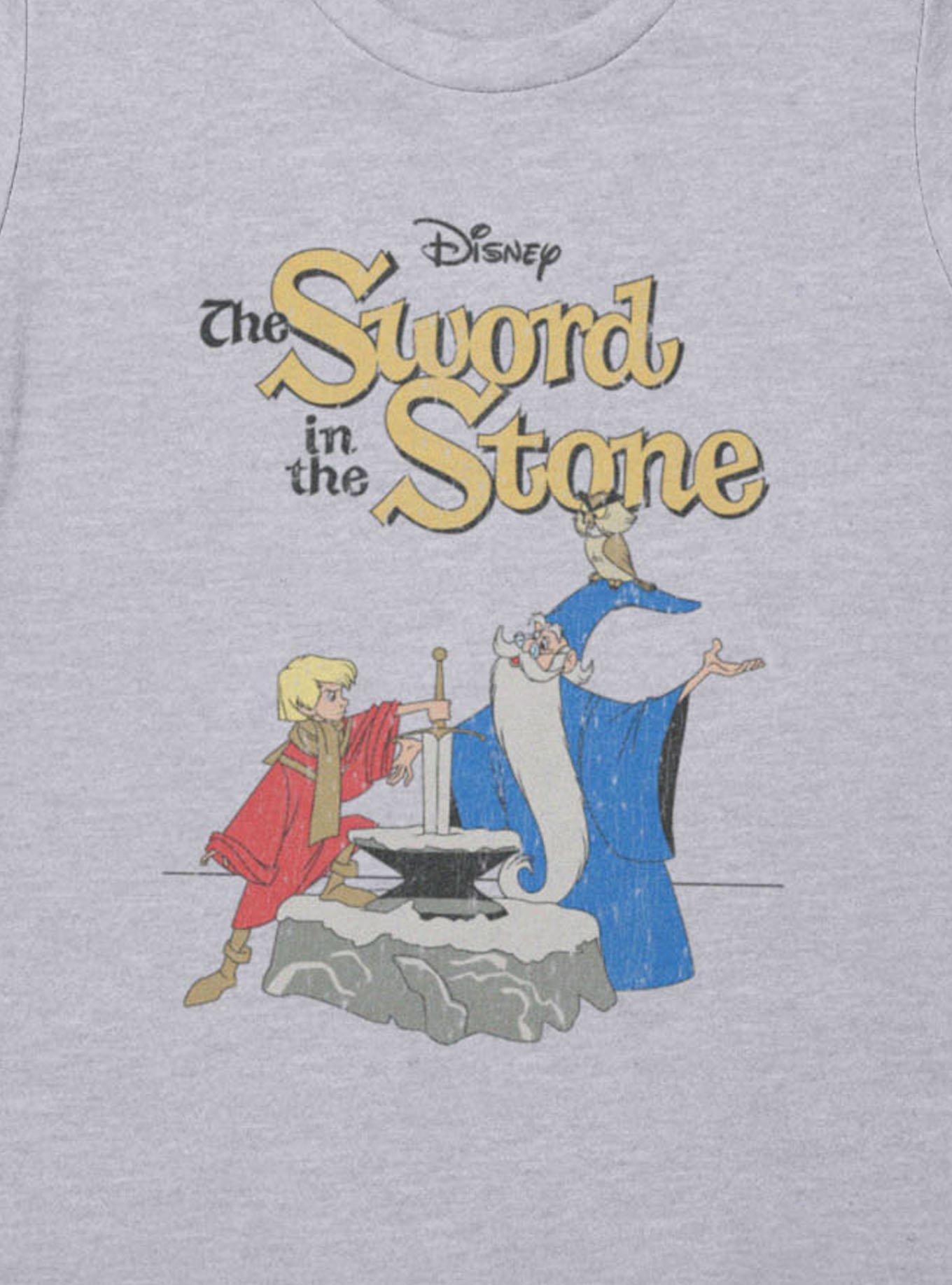 Disney The Sword In The Stone Poster Arthur And Merlin Womens T-Shirt, , hi-res