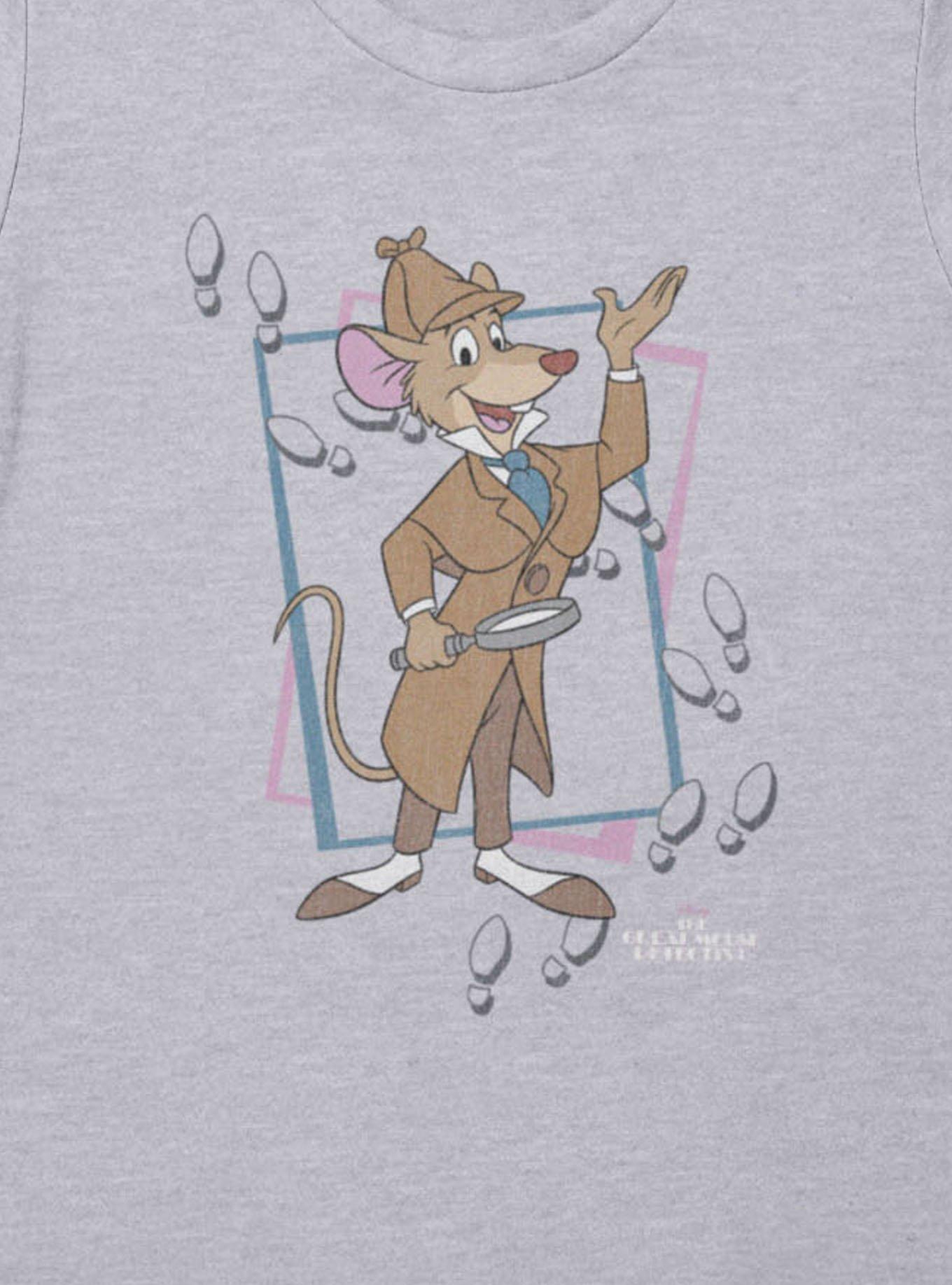 Disney The Great Mouse Detective Basil & Footprints Womens T-Shirt, , hi-res