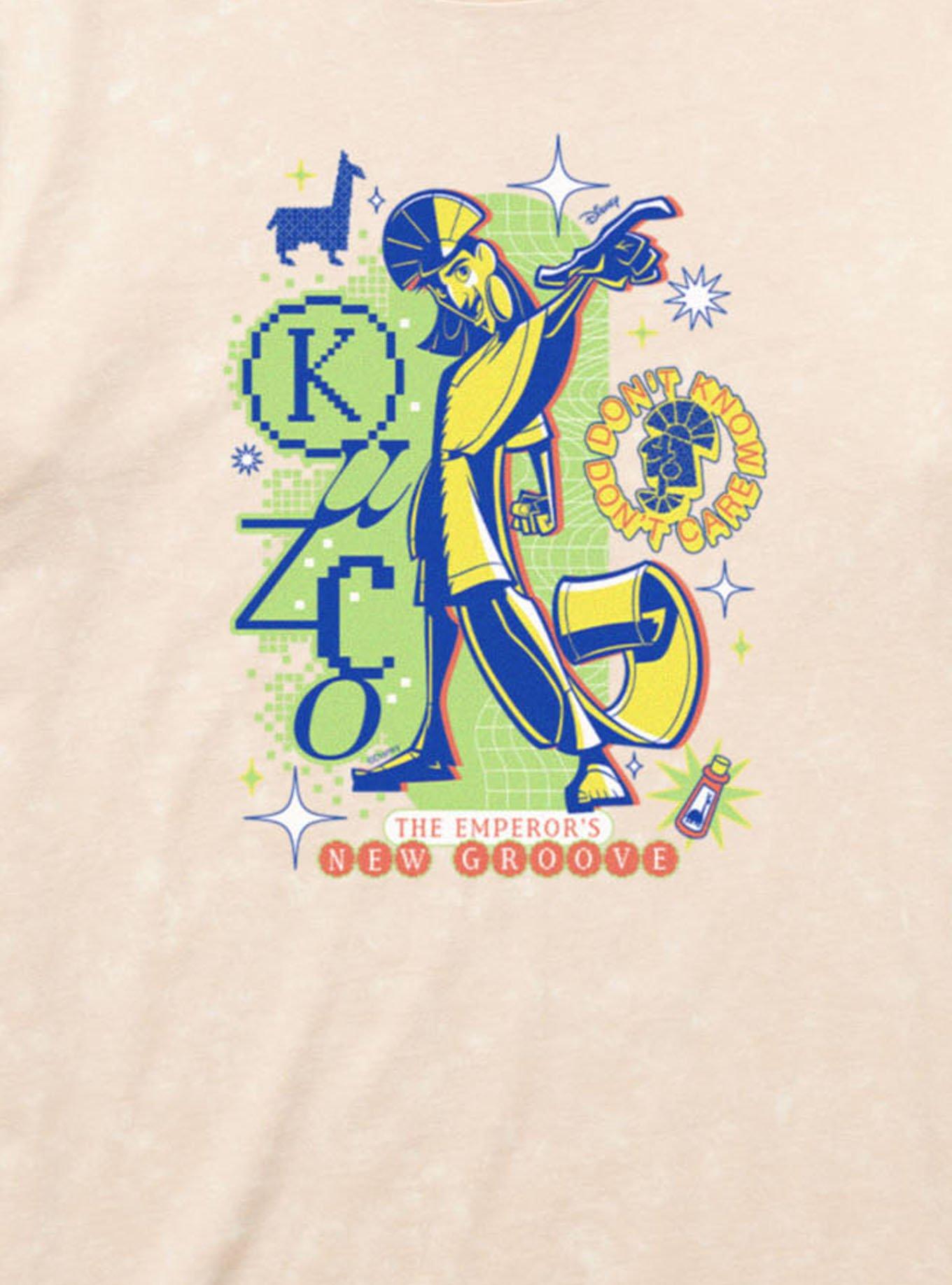 Disney The Emperor's New Groove Disco Kuzco Don't Know Don't Care Mineral Wash T-Shirt, , hi-res