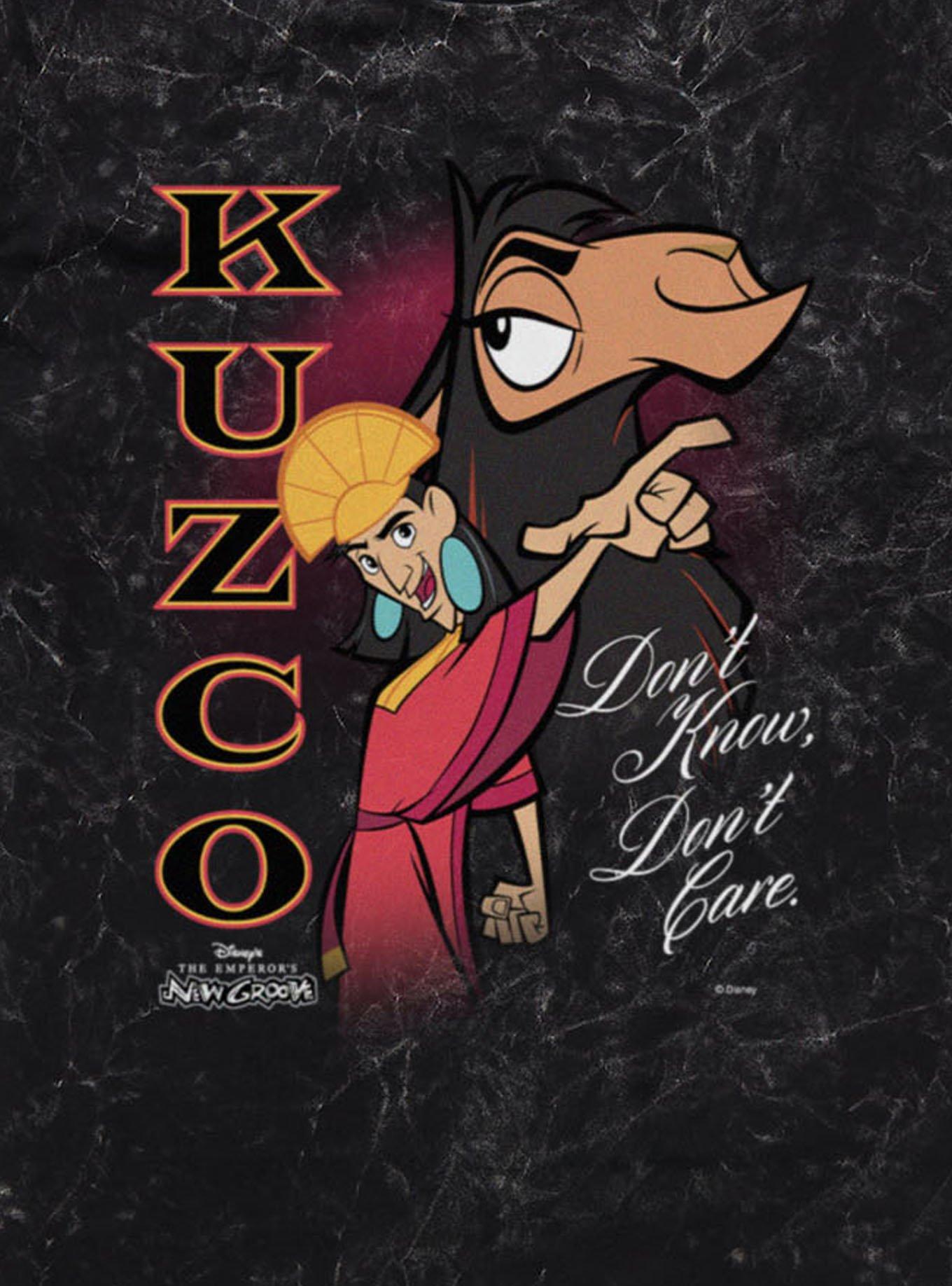 Disney The Emperor's New Groove Kuzco Spirit Don't Know Don't Care Mineral Wash T-Shirt, , hi-res