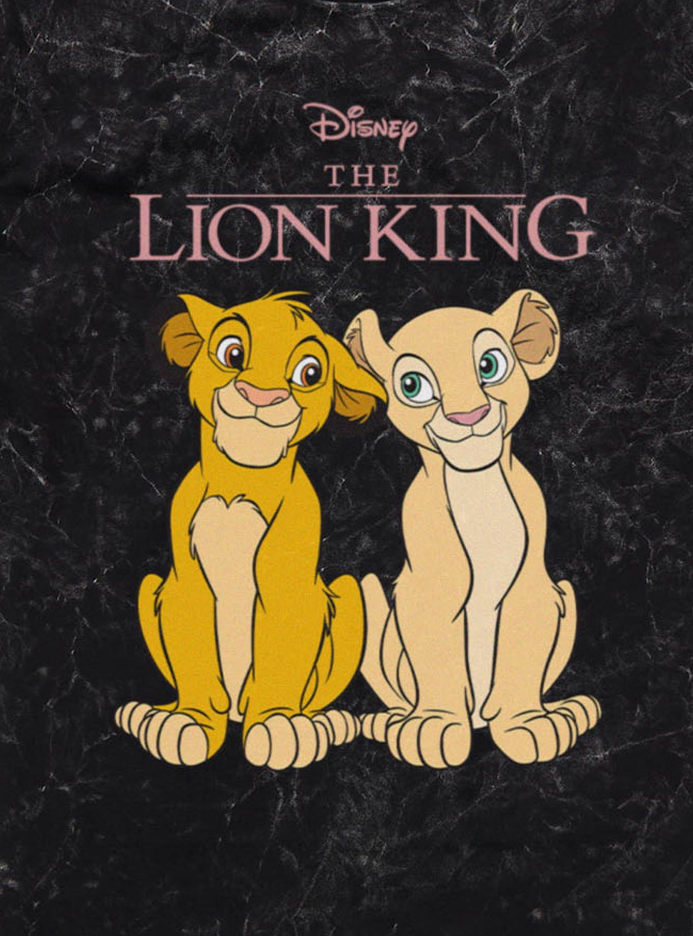 Disney The Lion King Simba And Nala Glance Mineral Wash T-Shirt