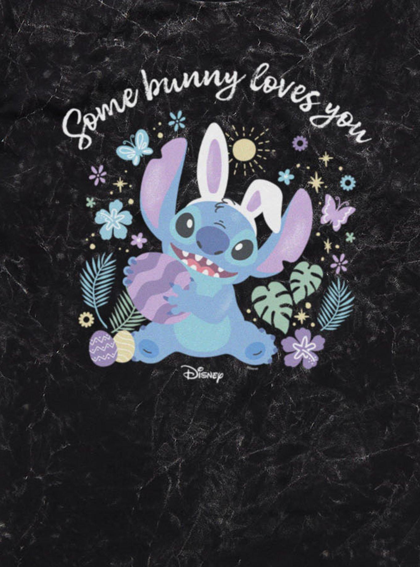Disney Lilo And Stitch Some Bunny Loves You Easter Mineral Wash T-Shirt, , hi-res