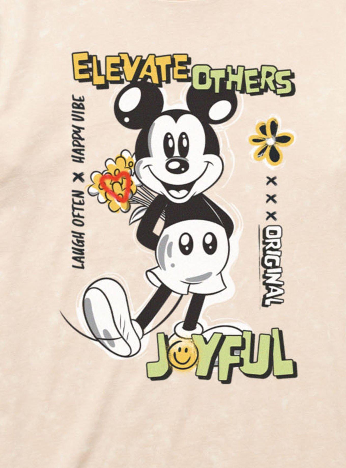Disney Mickey Mouse Elevate Others Joyful Mineral Wash T-Shirt, , hi-res
