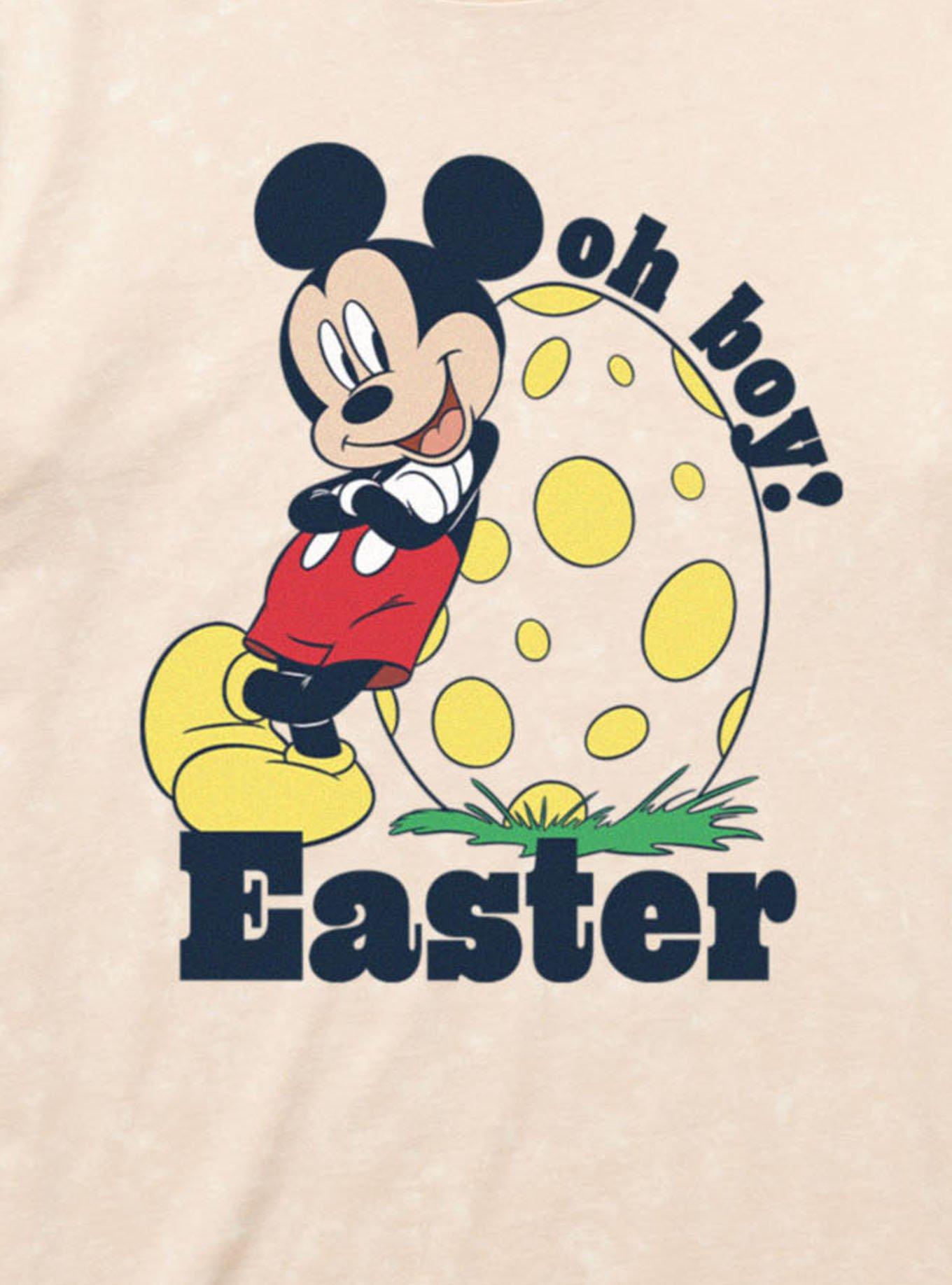 Disney Mickey Mouse Oh Boy Easter Egg Mineral Wash T-Shirt, , hi-res