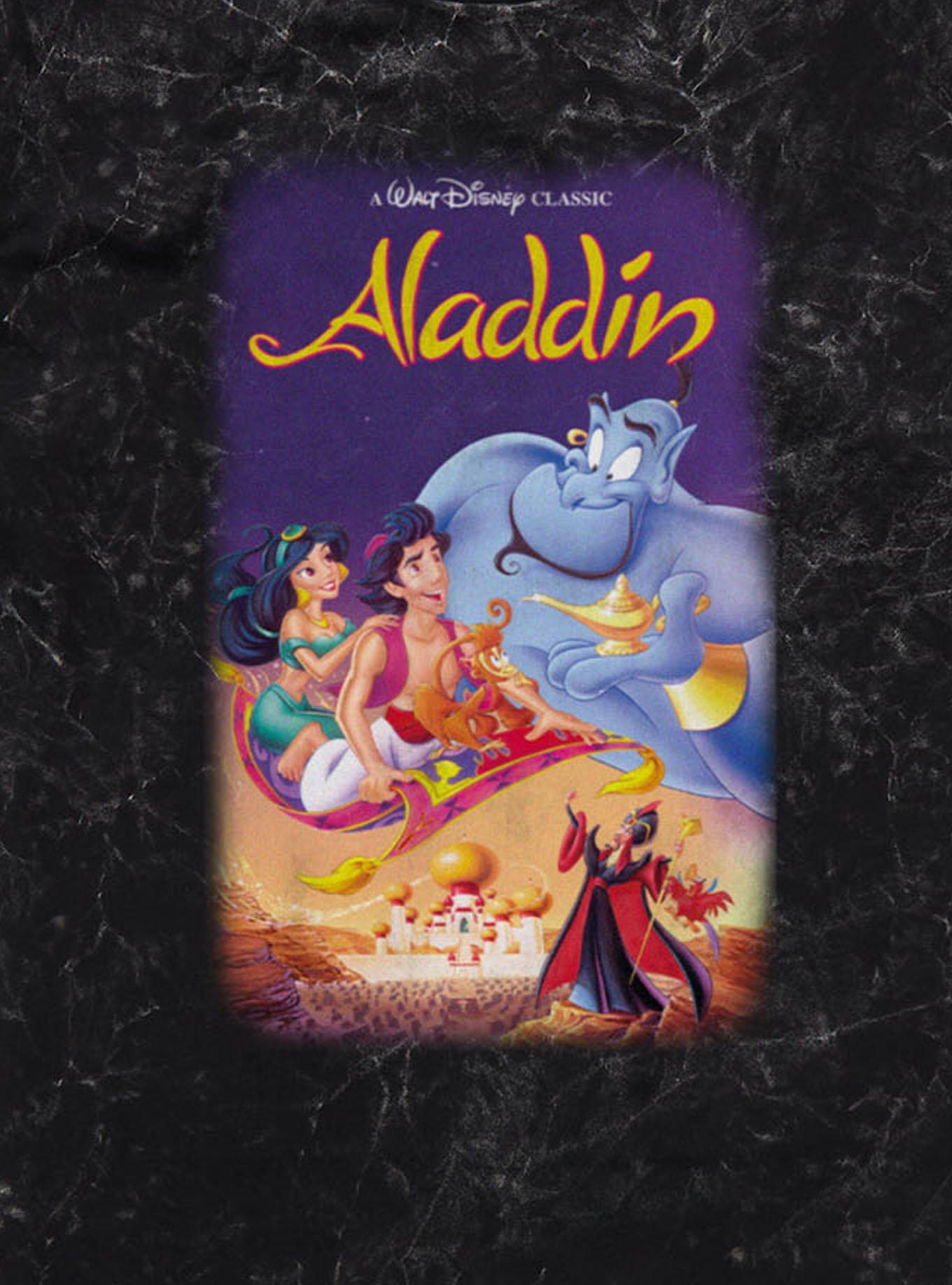 Disney Aladdin Classic Movie Cover Mineral Wash T-Shirt