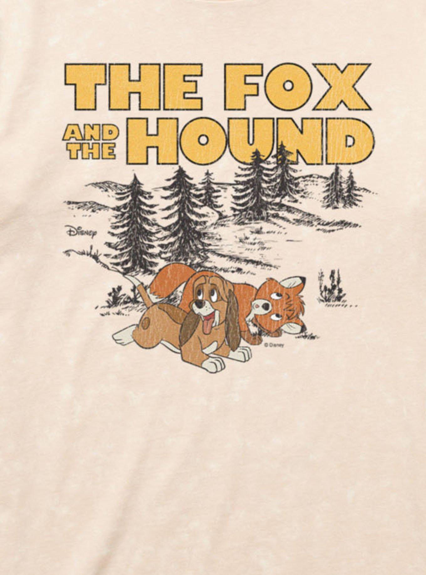 Disney The Fox And The Hound Playful Tod And Copper Mineral Wash T-Shirt, , hi-res