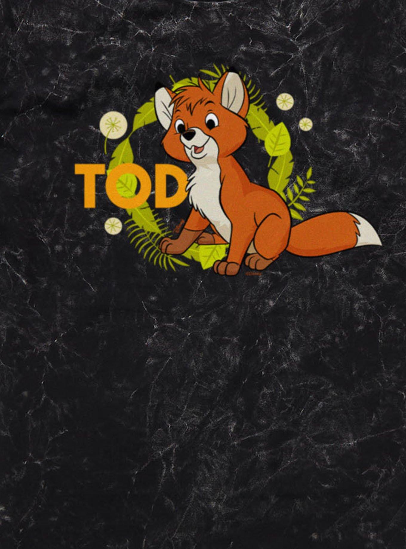 Disney The Fox And The Hound Tod Wreath Mineral Wash T-Shirt, , hi-res
