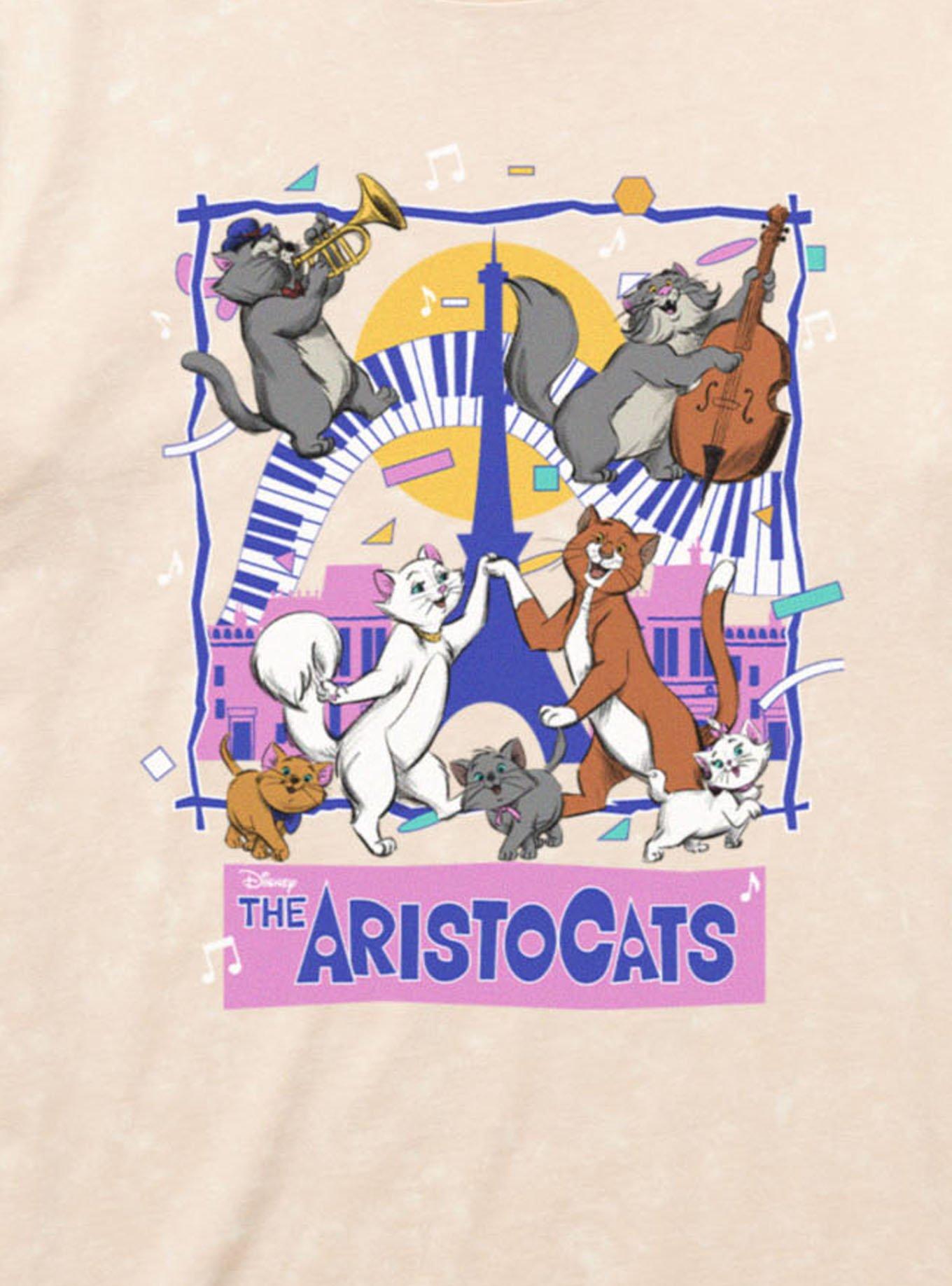Disney The Aristocats Cat Jazz Music Mineral Wash T-Shirt, , hi-res