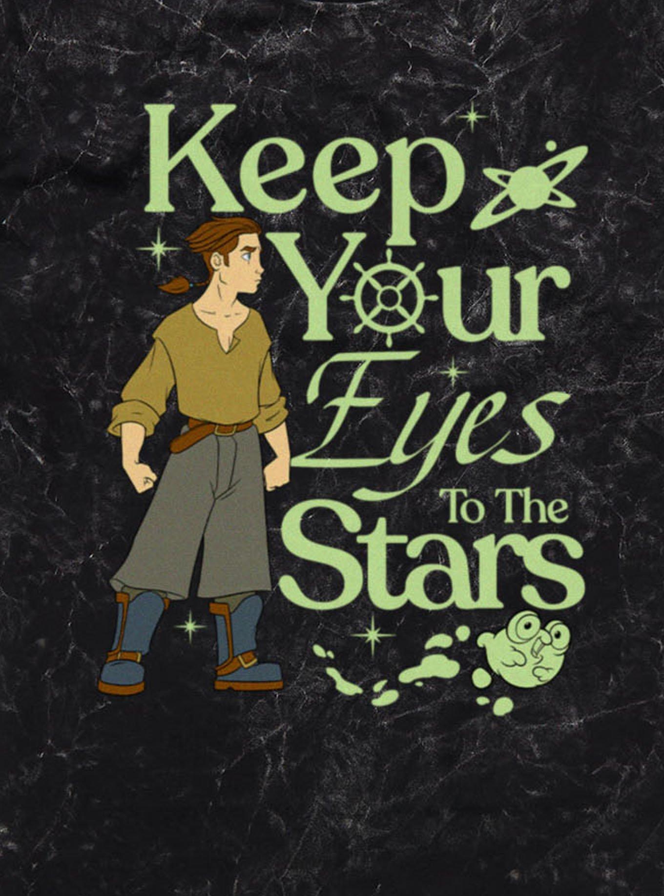 Disney Treasure Planet Keep Eyes To The Stars Jim Hawkins Mineral Wash T-Shirt, , hi-res