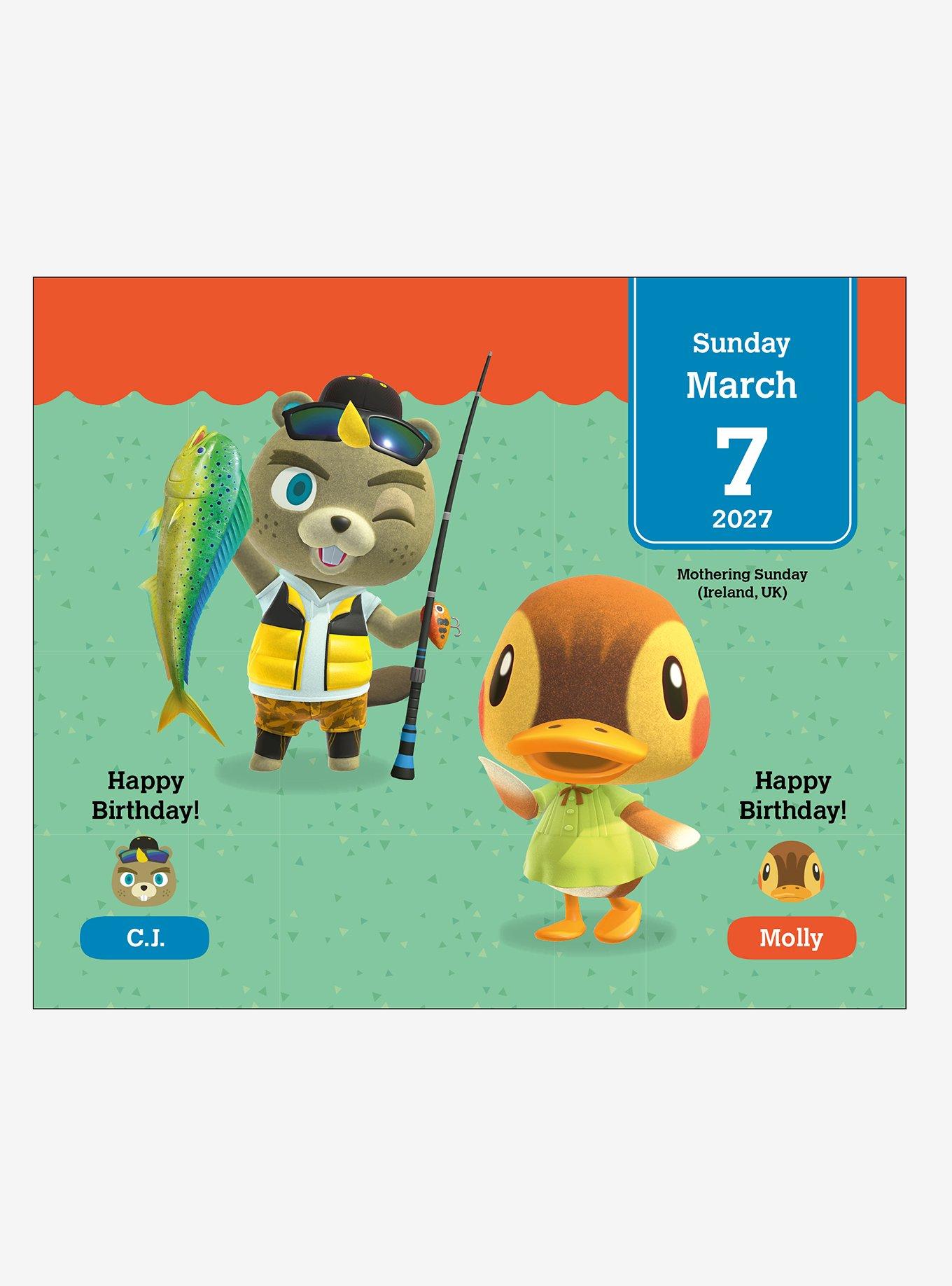 Animal Crossing 2027 Desk Calendar