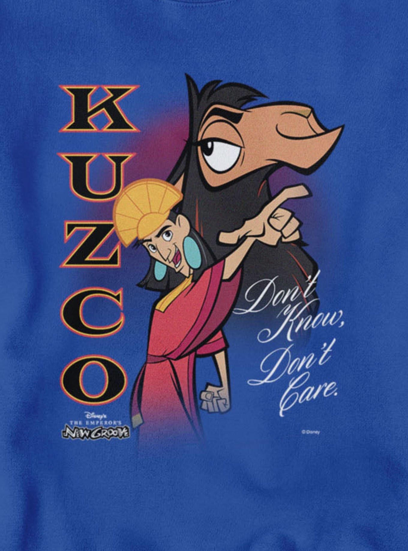 Disney The Emperor's New Groove Kuzco Spirit Don't Know Don't Care Sweatshirt, , hi-res
