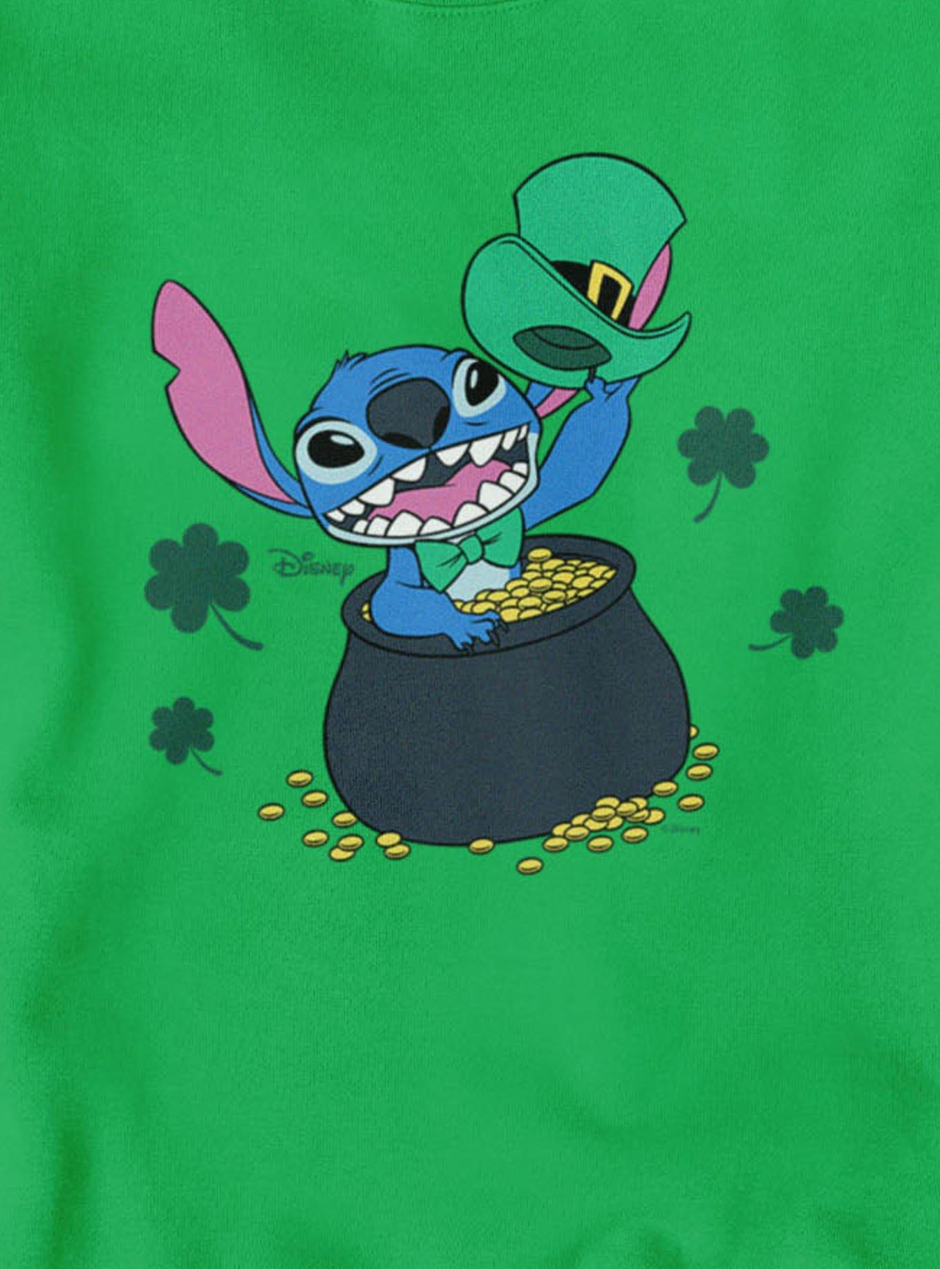 Disney Lilo And Stitch St. Patrick's Pot Of Gold Sweatshirt, , hi-res