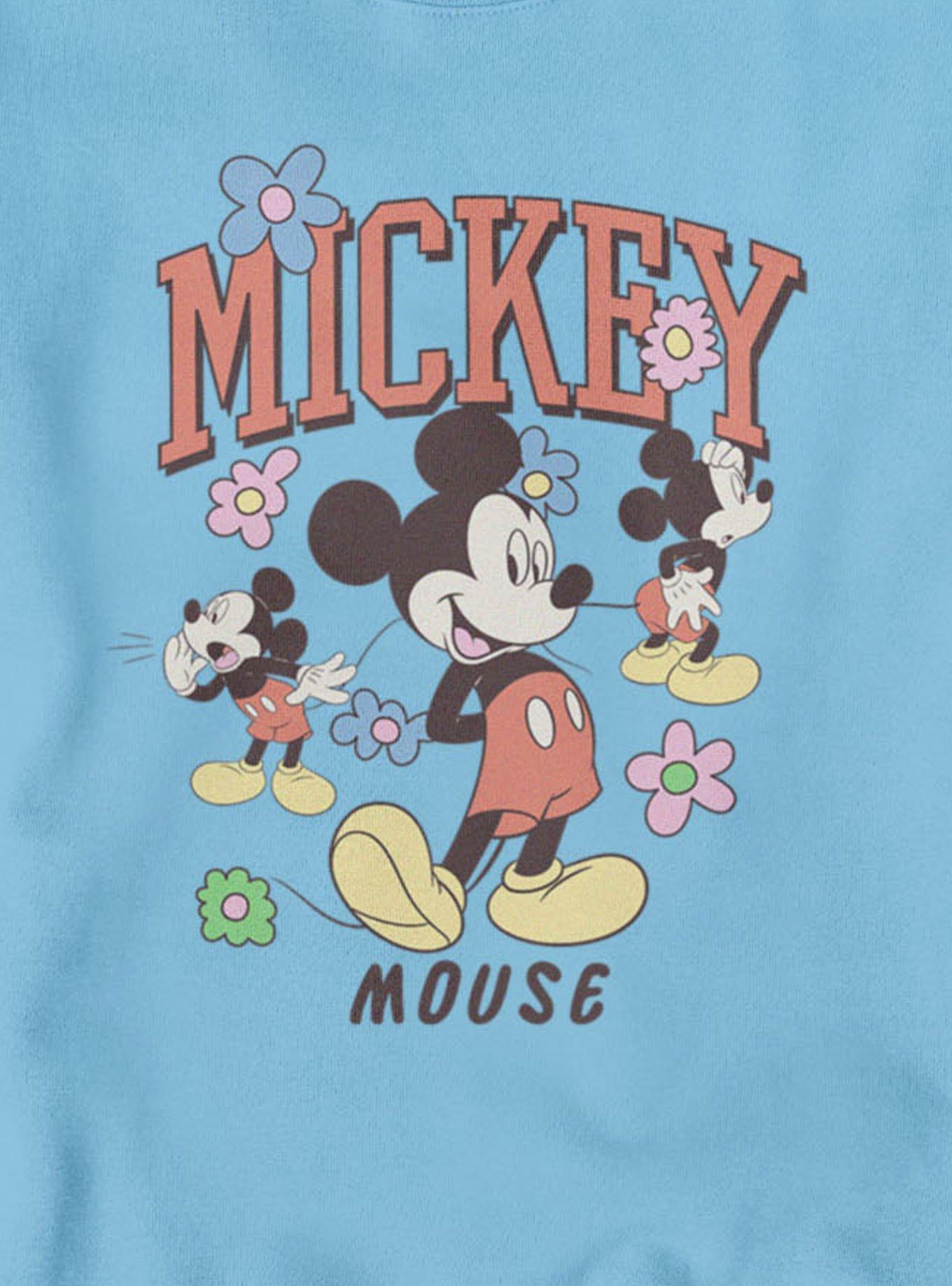 Disney Mickey Mouse Flower Collage Sweatshirt, , hi-res