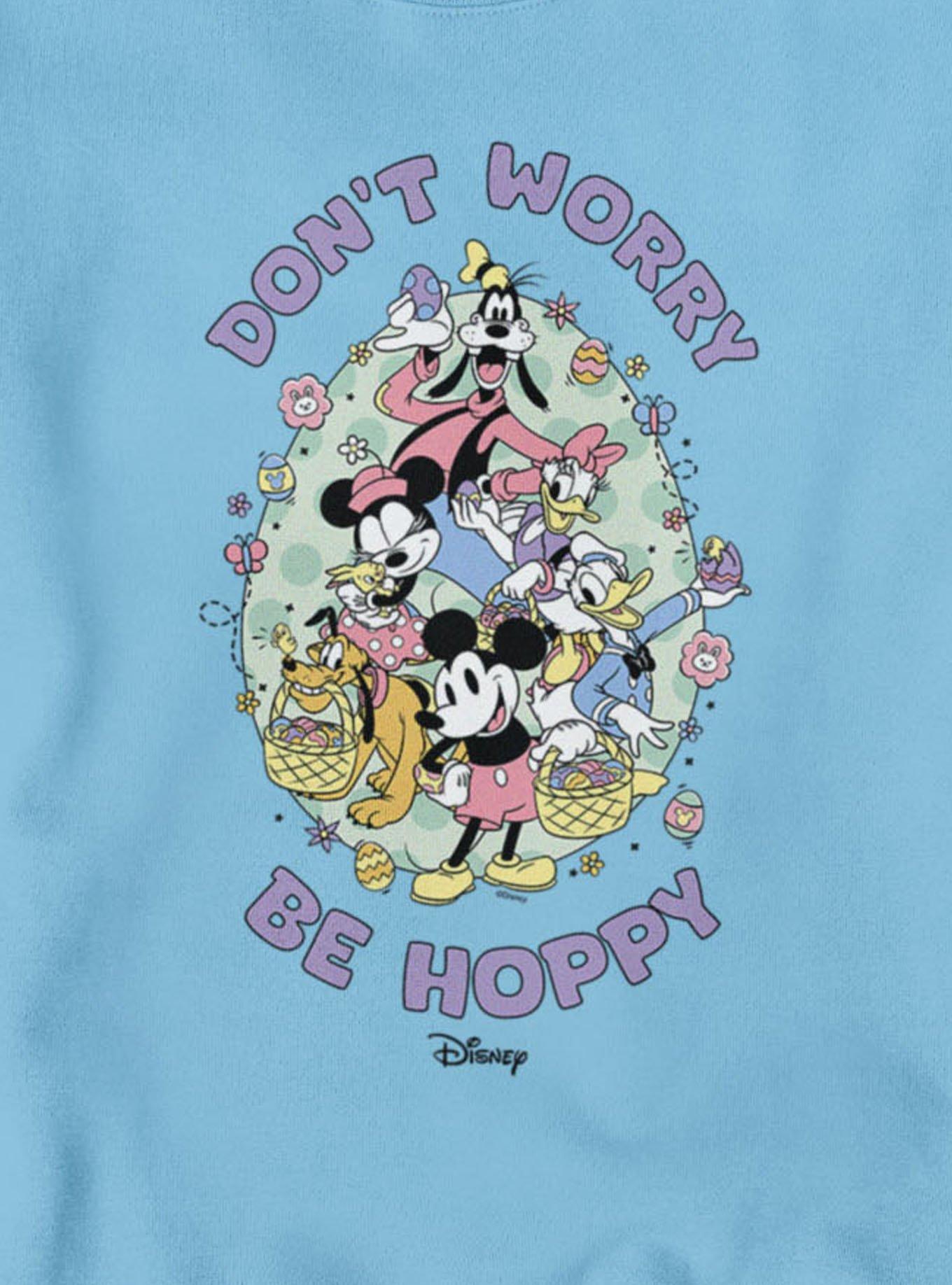 Disney Mickey Mouse And Friends Don't Worry Be Hoppy Easter Sweatshirt, , hi-res