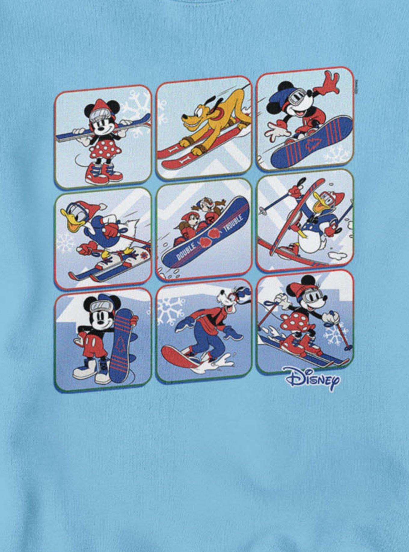 Disney Mickey Mouse And Friends Winter Snow Sport Panels Sweatshirt, , hi-res