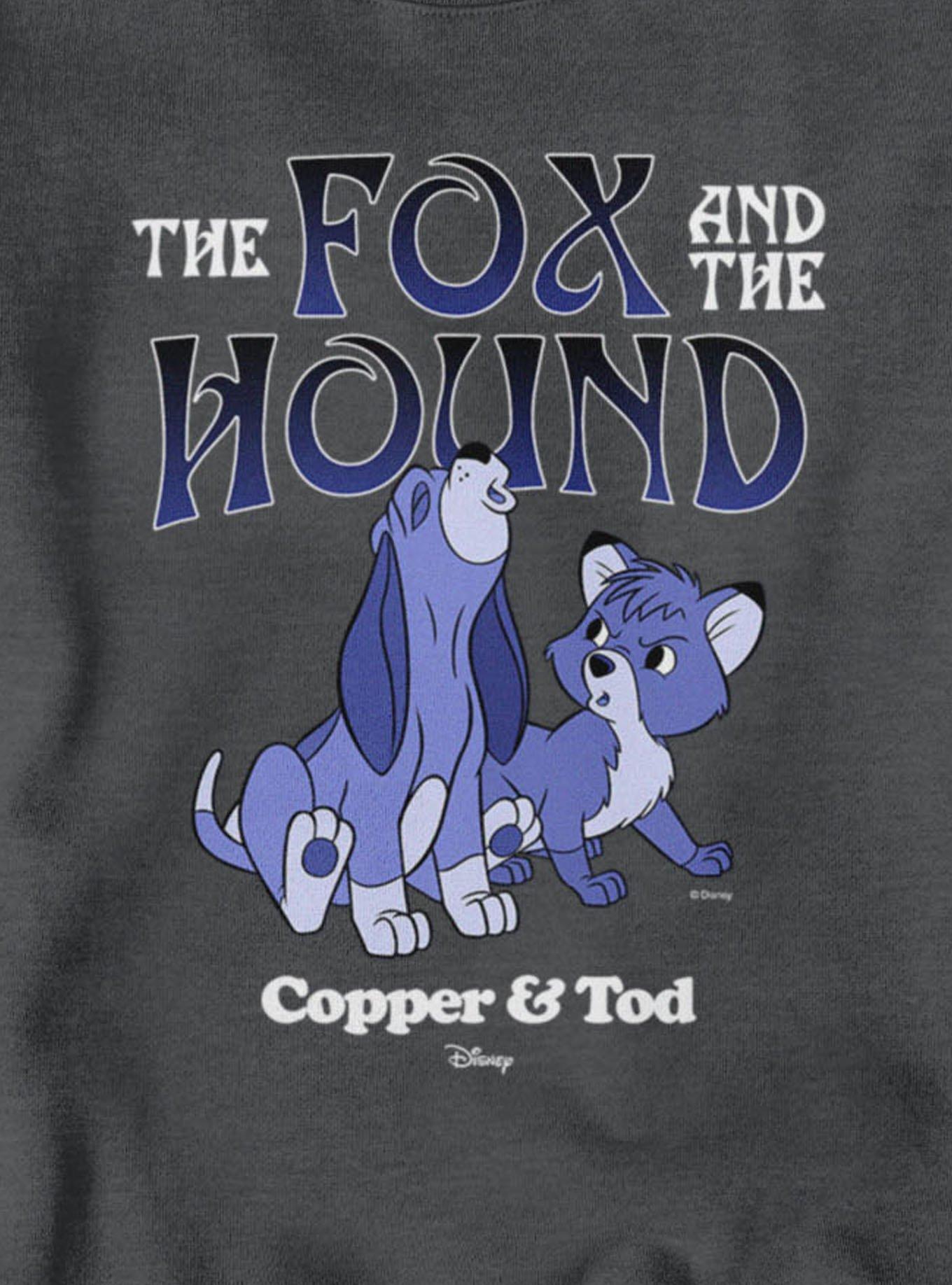 Disney The Fox And Hound Howling Blue Copper & Tod Sweatshirt