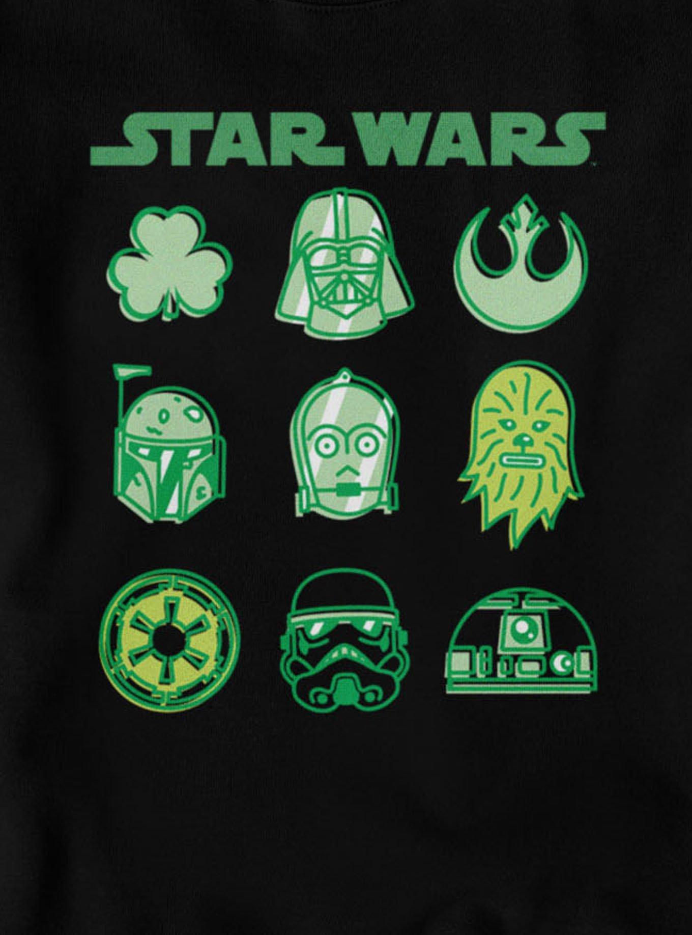 Star Wars St. Patrick's Lucky Character Icons Sweatshirt, , hi-res