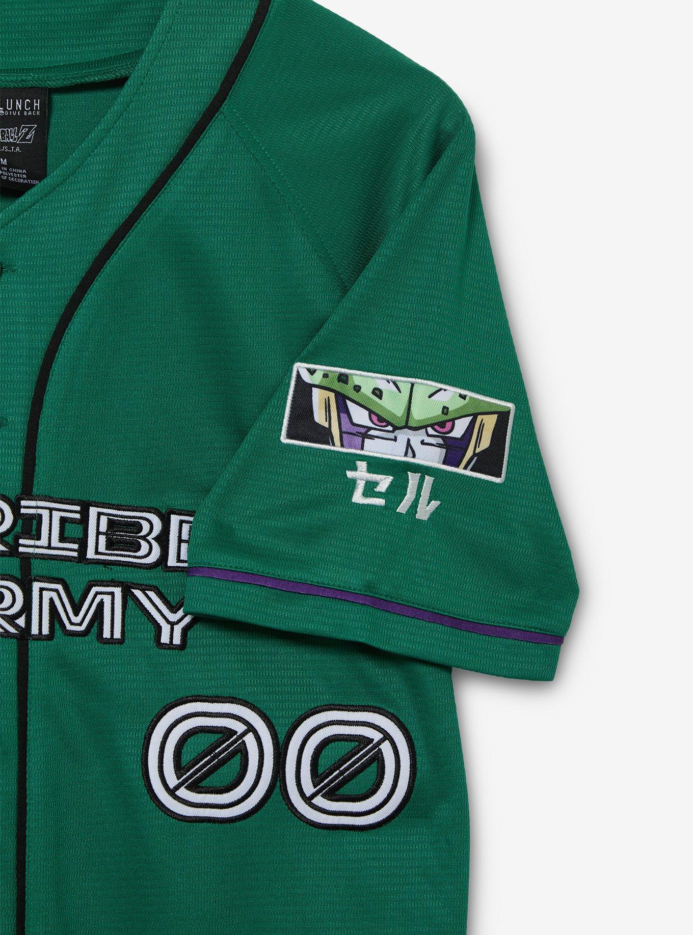 Dragon Ball Z Red Ribbon Army Baseball Jersey - BoxLunch Exclusive, GREEN, alternate - view 4