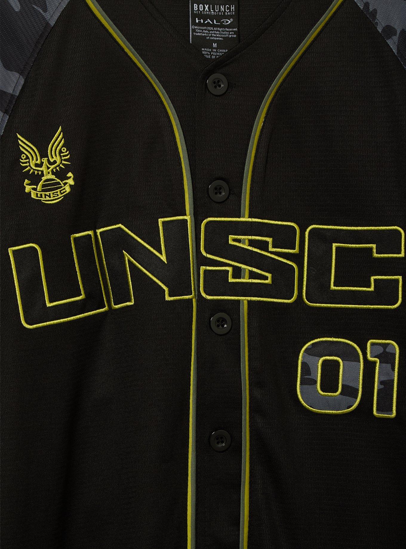 Halo Master Chief Baseball Jersey - BoxLunch Exclusive, BLACK, alternate - view 3