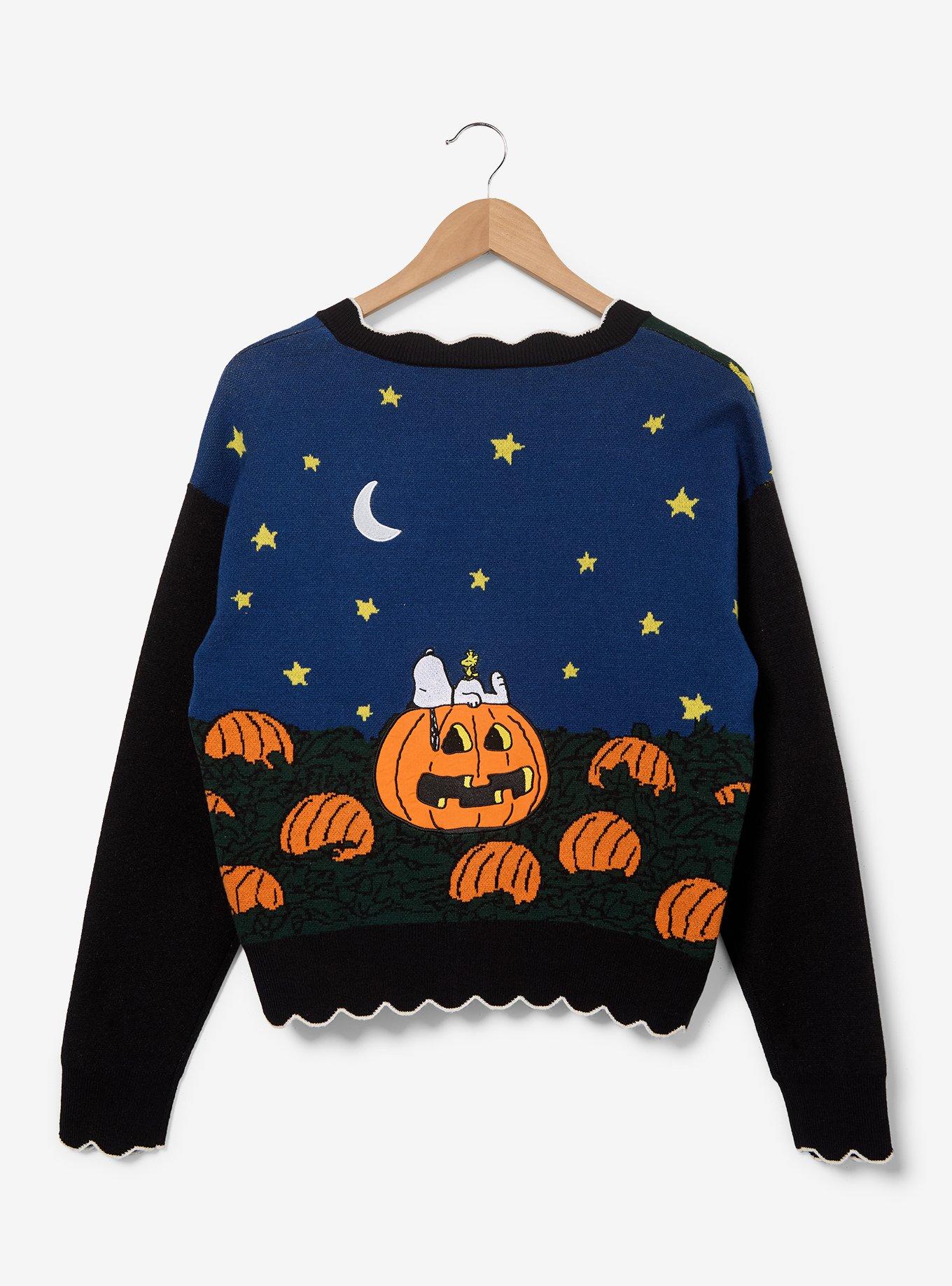 Peanuts The Great Pumpkin Women's Plus Size Glow-in-the-Dark Cardigan - BoxLunch Exclusive, , hi-res