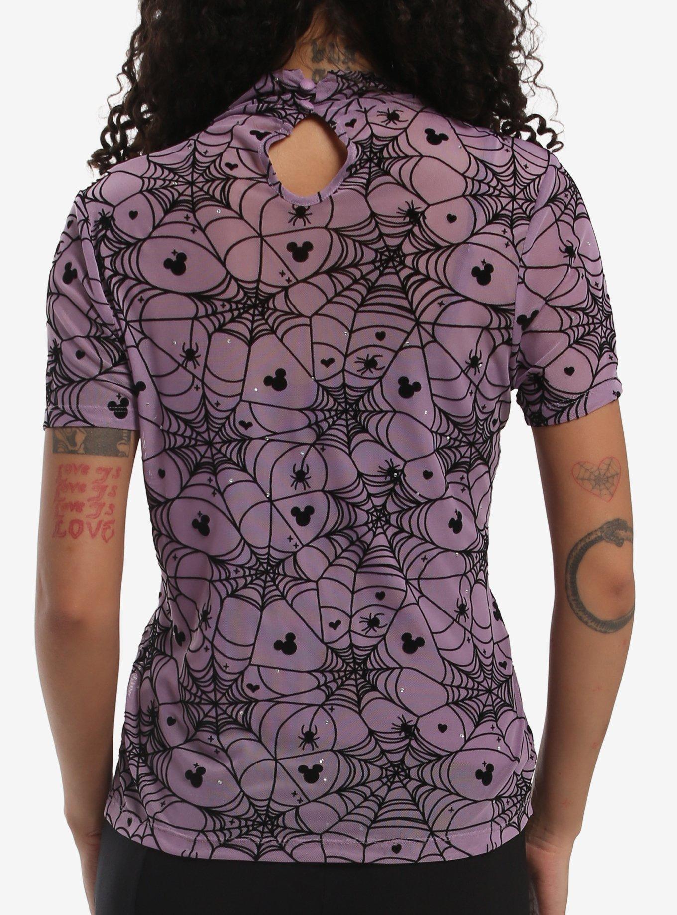 Her Universe Disney Mickey Mouse Spiderwebs Mesh Top Her Universe Exclusive, MULTI, alternate - view 3